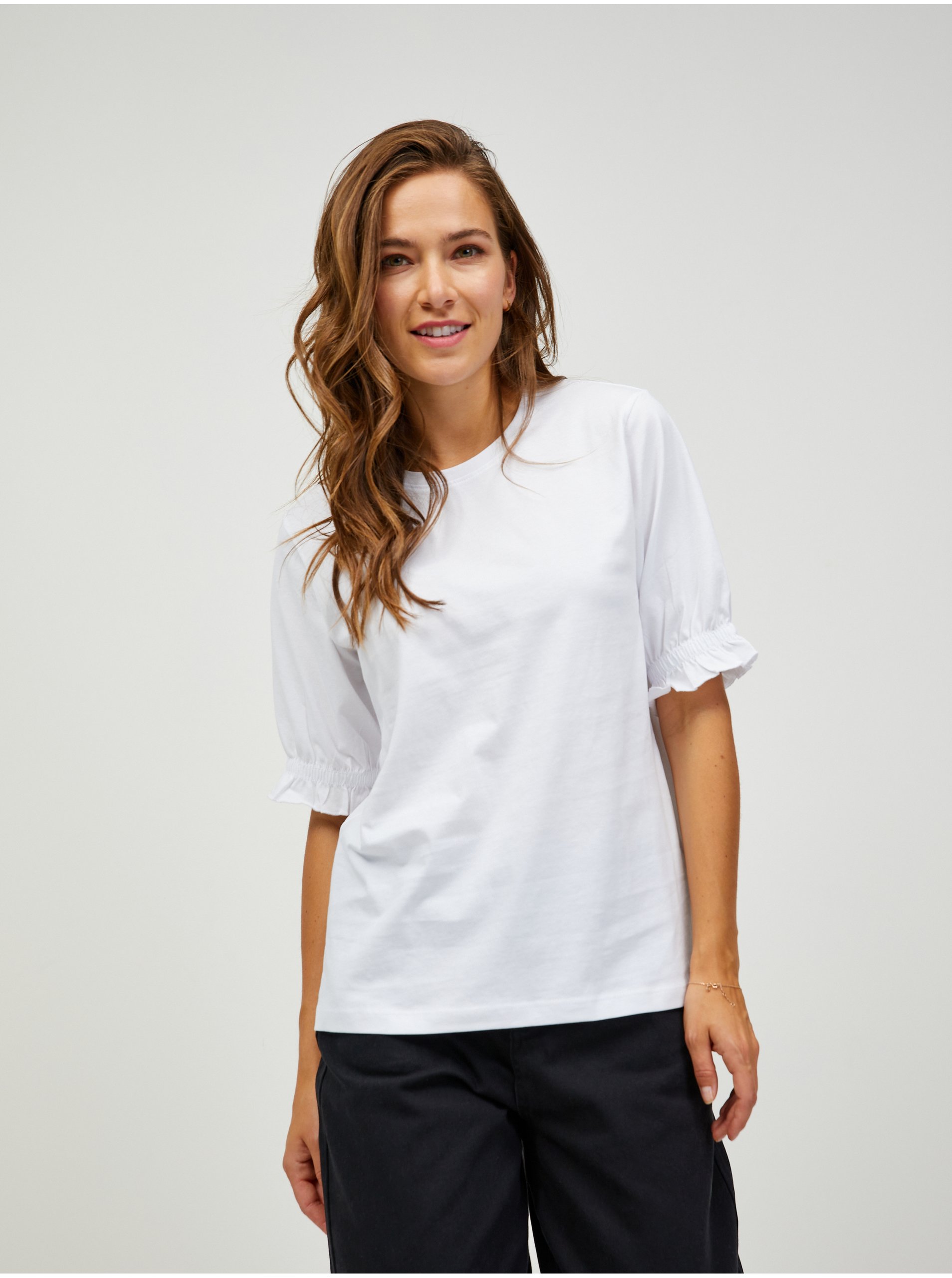 Lacno Biele tričko Selected Femme Lillliana