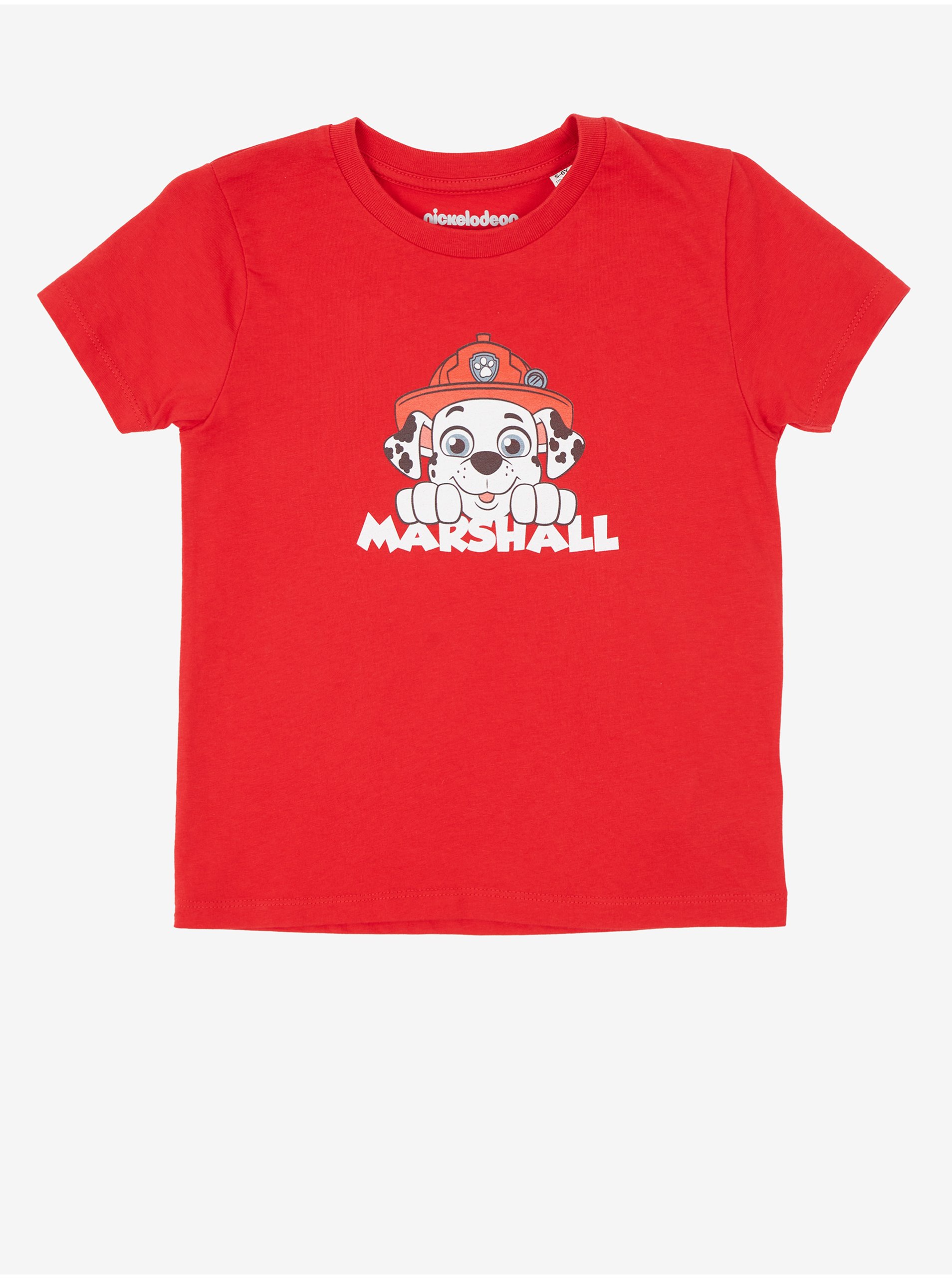 Lacno Červené chlapčenské tričko Fusakle Patrol Marshall
