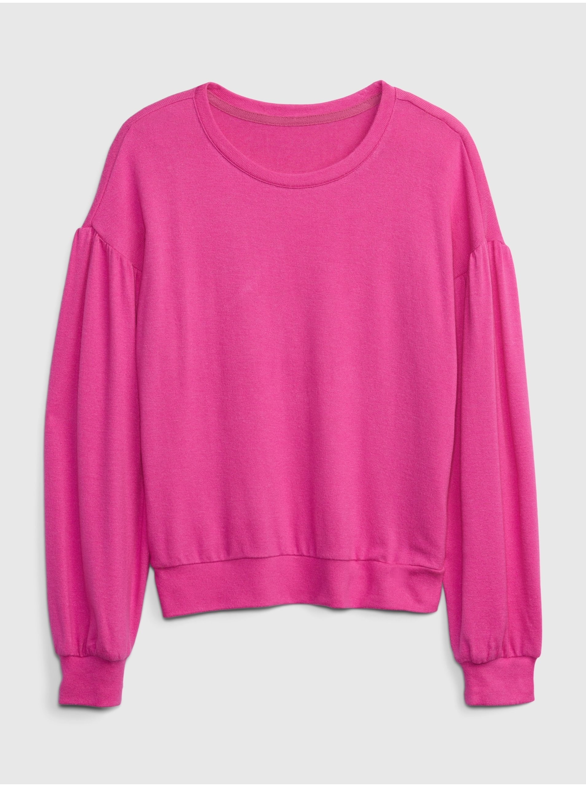 E-shop Tmavě růžový holčičí svetr GAP