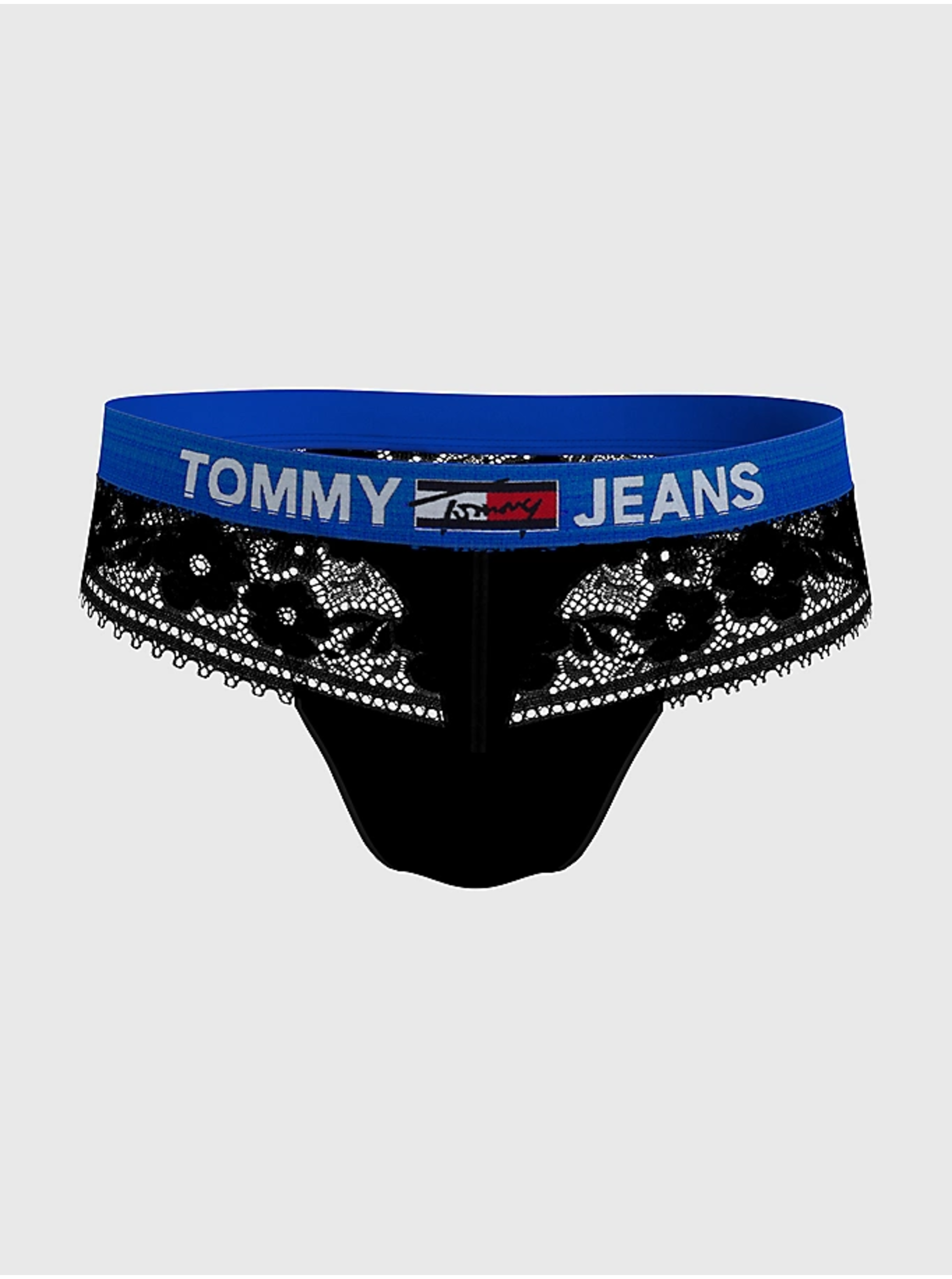 E-shop Čierne dámske krajkové nohavičky Tommy Hilfiger Underwear