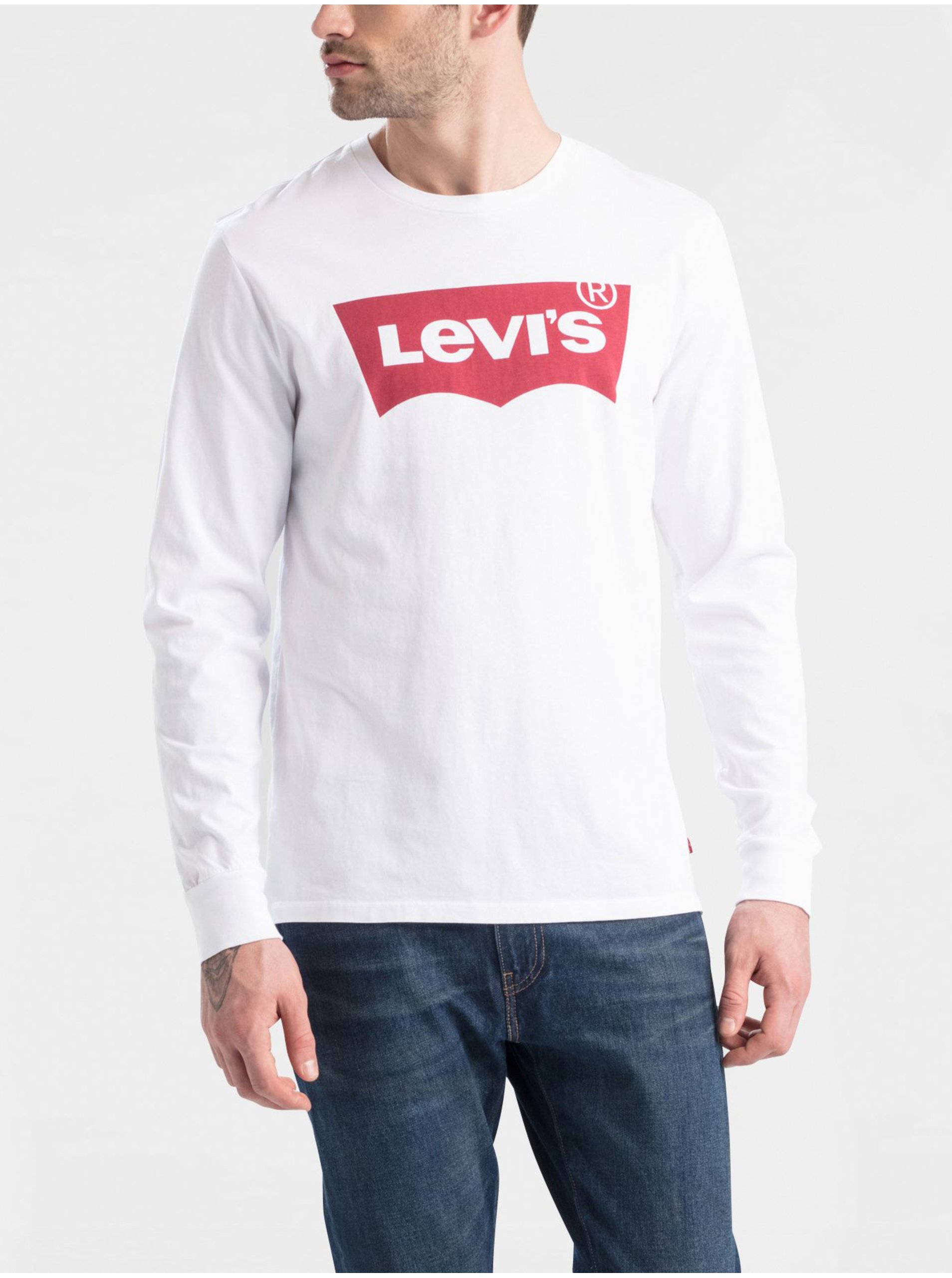 Lacno Bílé pánské tričko Levi's®