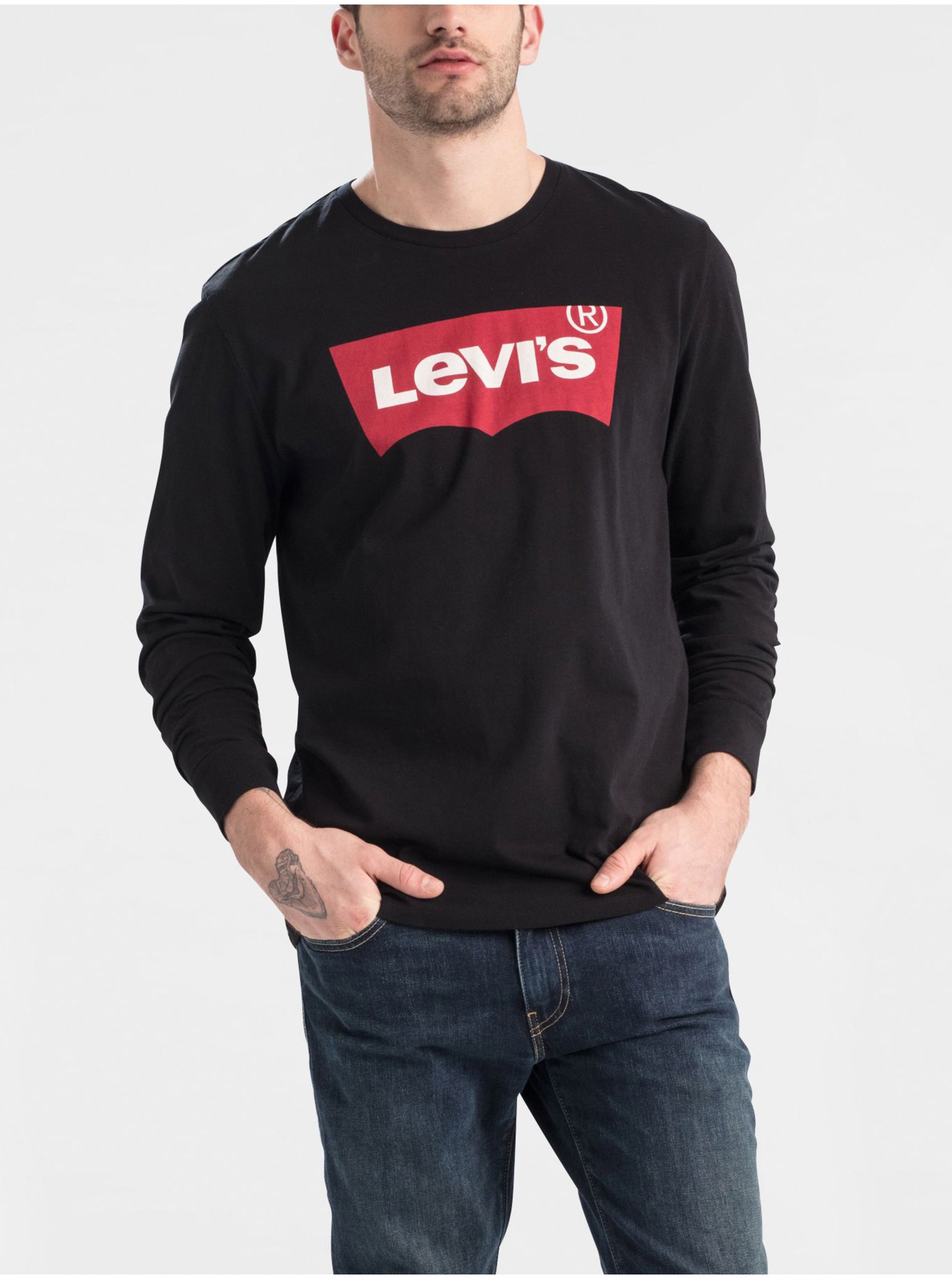 Lacno Černé pánské tričko Levi's®