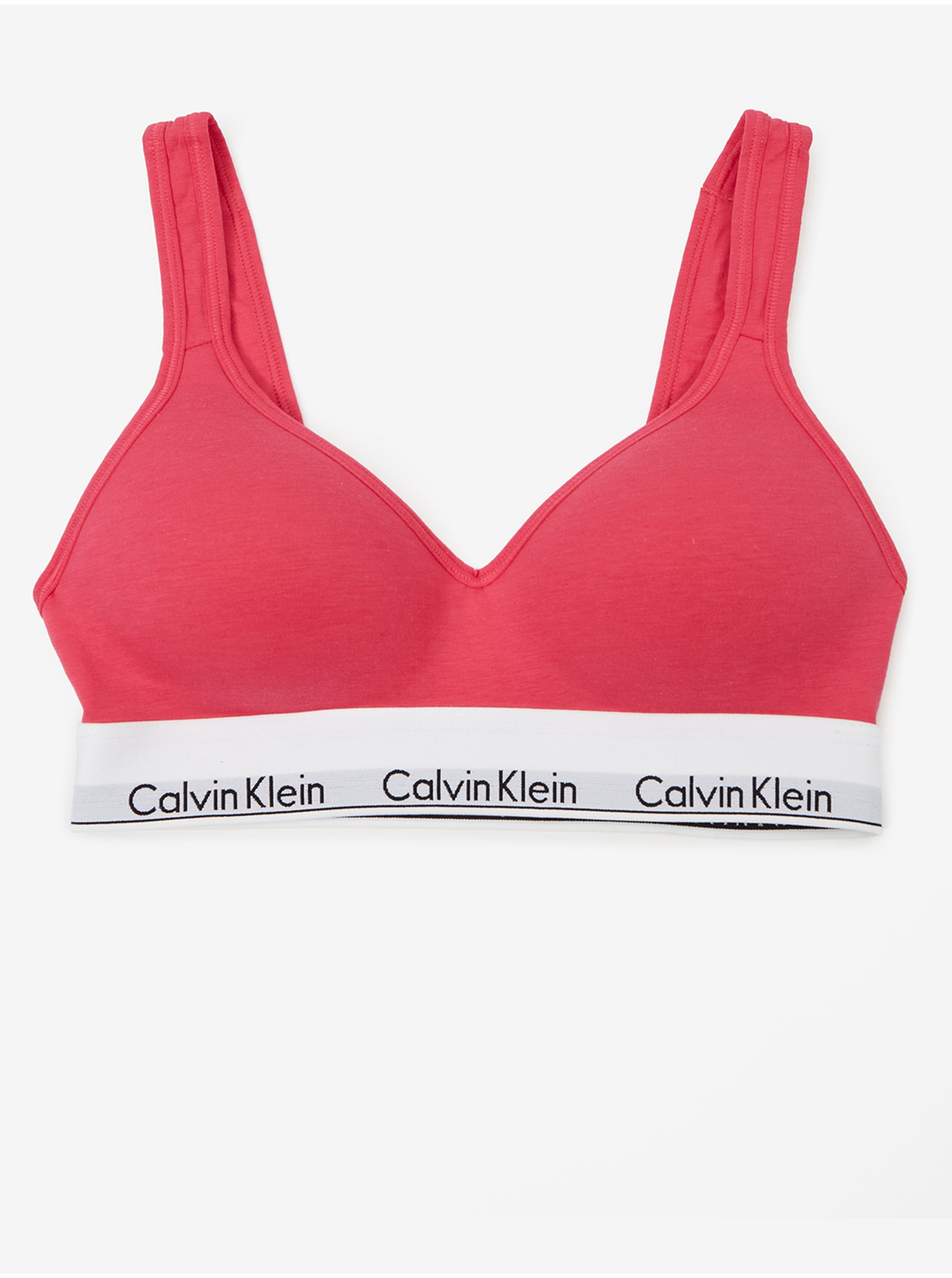 Levně Tmavě růžová podprsenka Calvin Klein Underwear