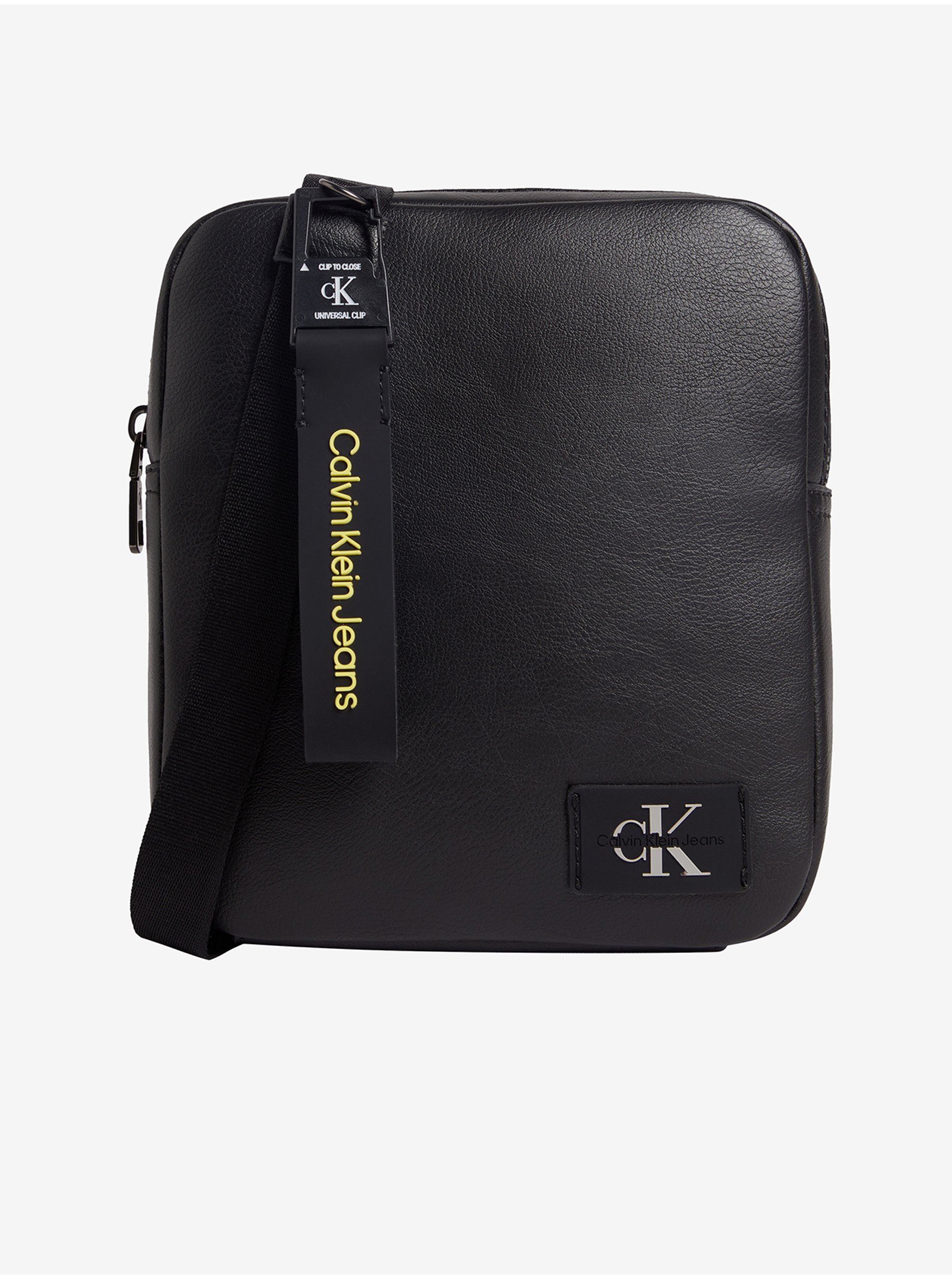 E-shop Černá pánská taška přes rameno Calvin Klein Jeans Tagged Reporter