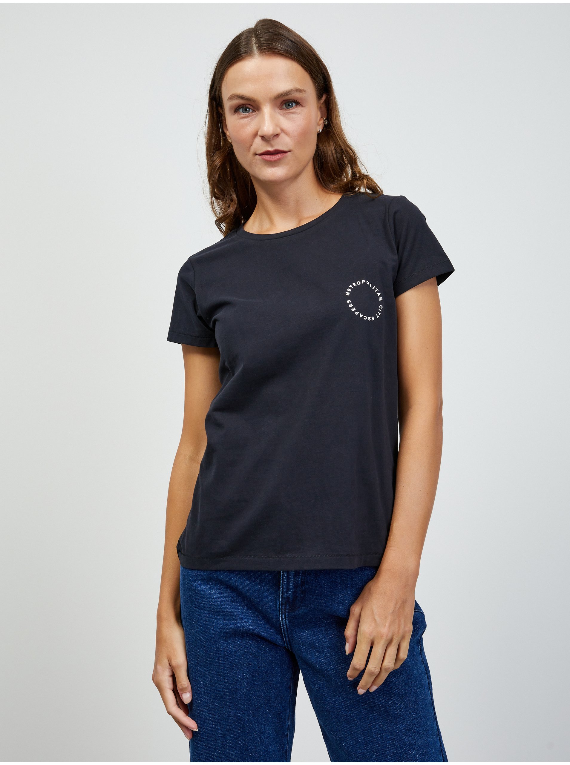 E-shop Čierne dámske tričko ZOOT.lab Enya
