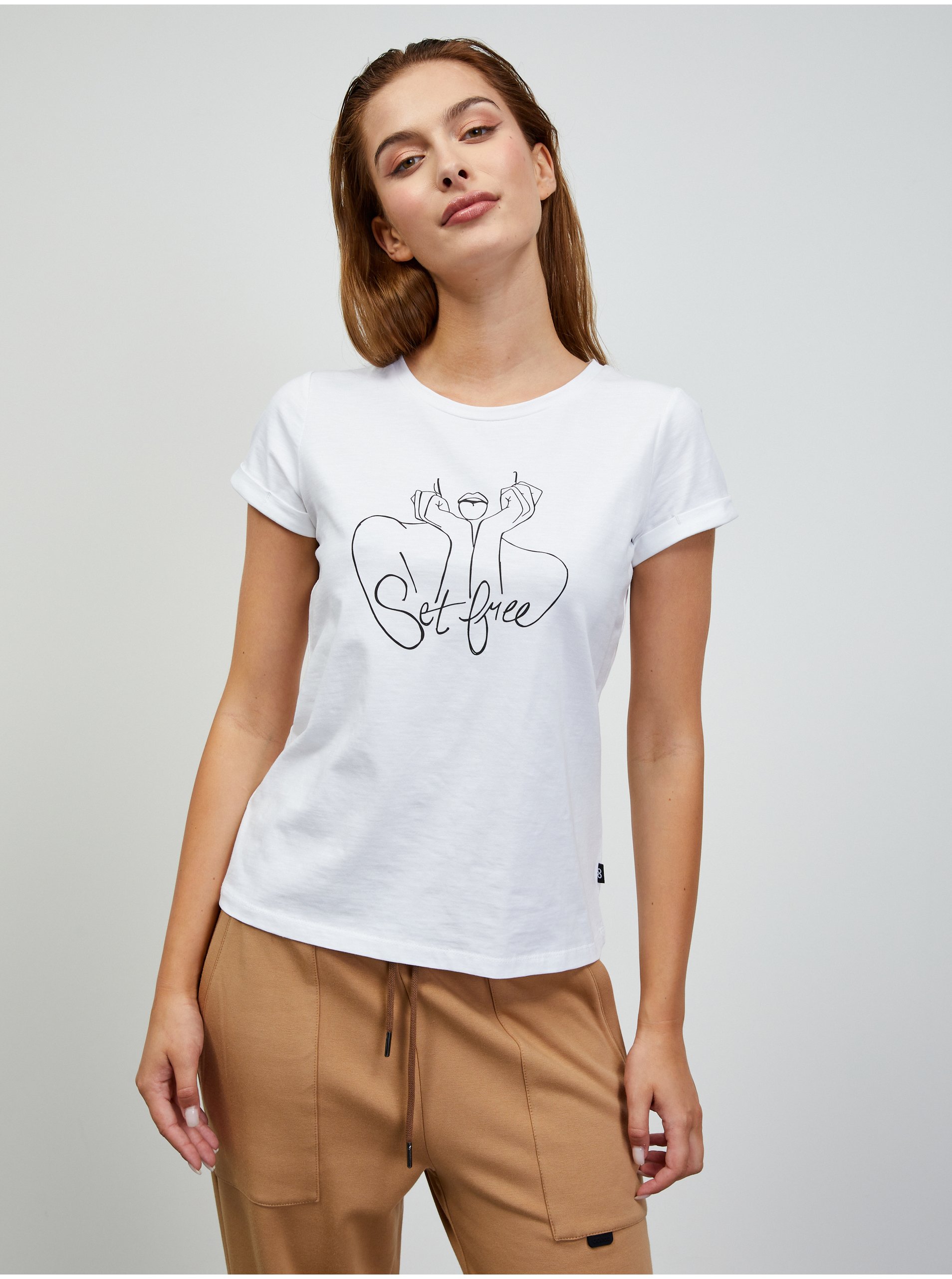 E-shop Bílé dámské tričko ZOOT.lab Loan