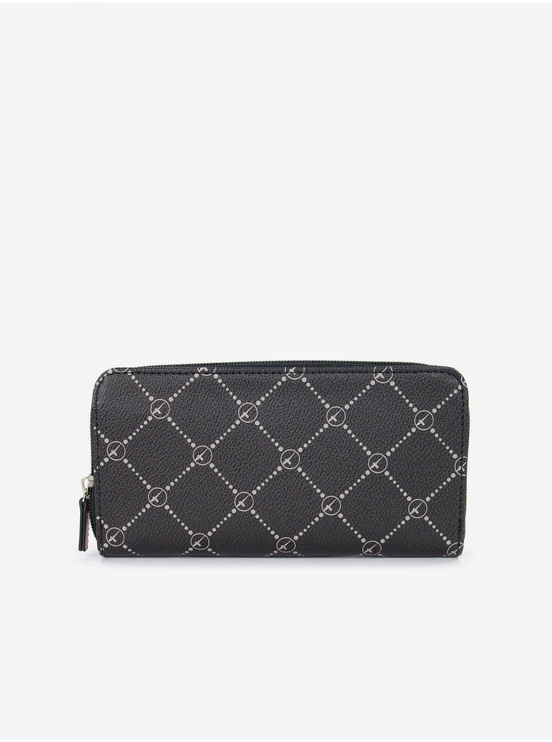 Lacno Čierna vzorovaná peňaženka Tamaris Anastasia