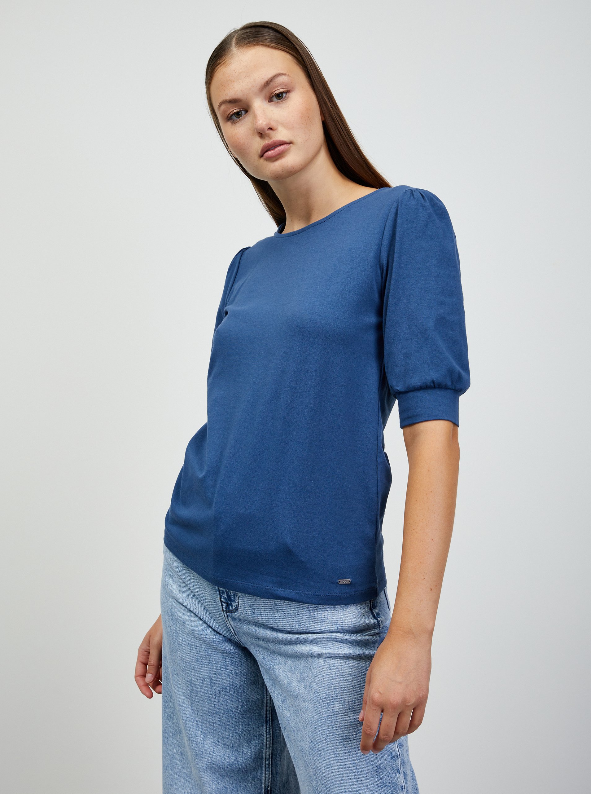 E-shop Modré dámské basic tričko ZOOT.lab Shia