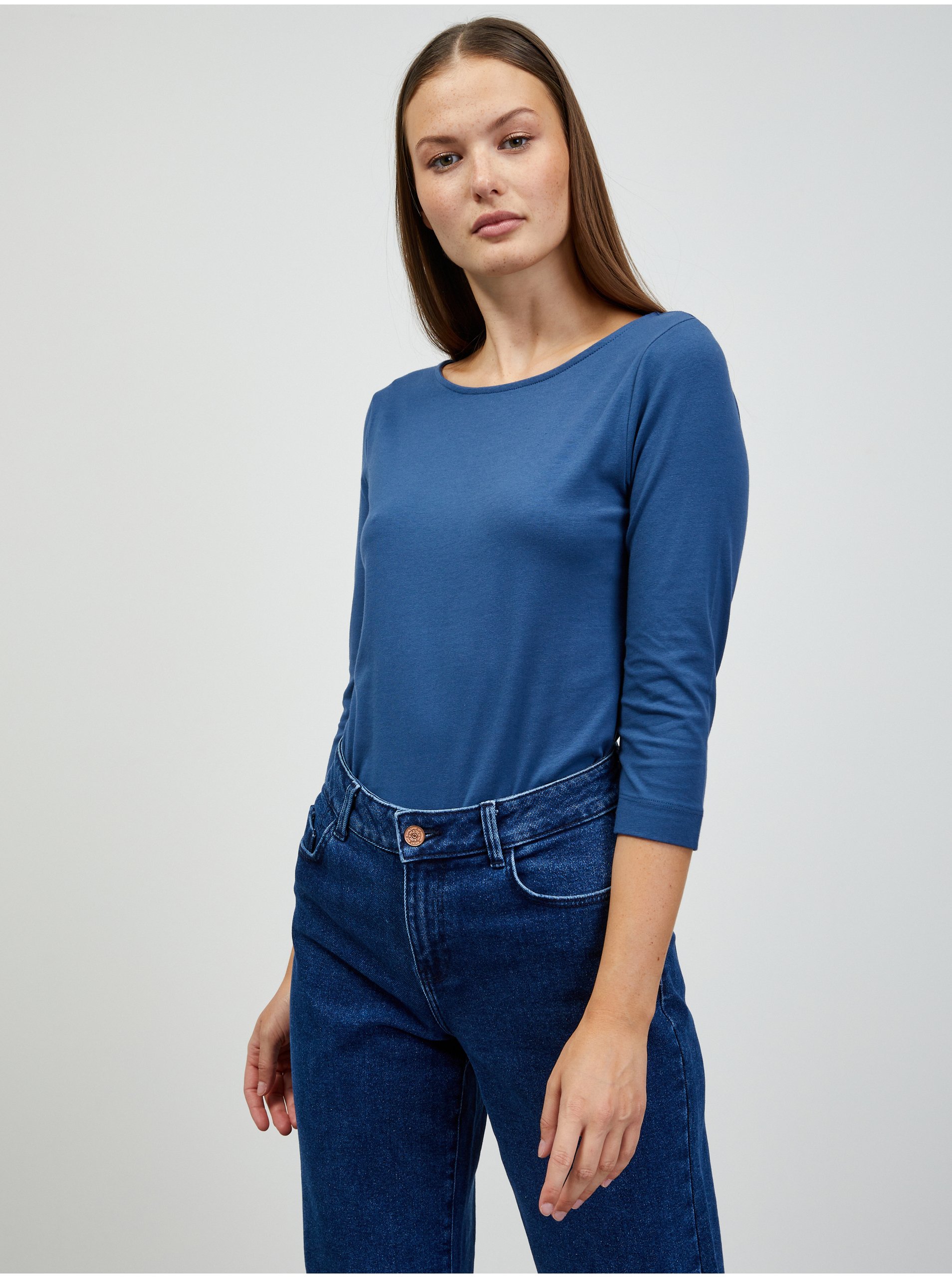 E-shop Modré dámské basic tričko ZOOT.lab Zion