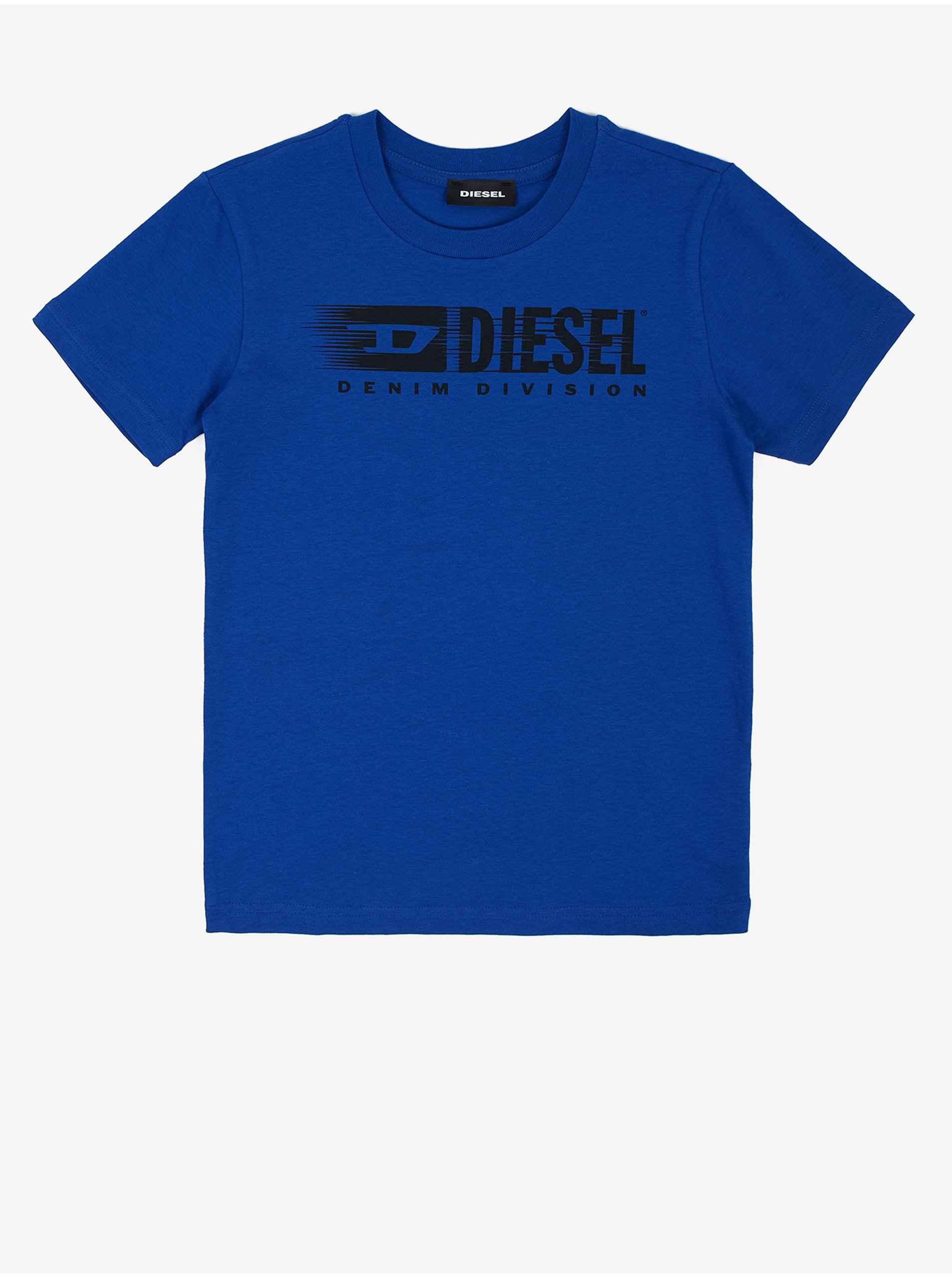 Levně Tmavě modré klučičí tričko Diesel