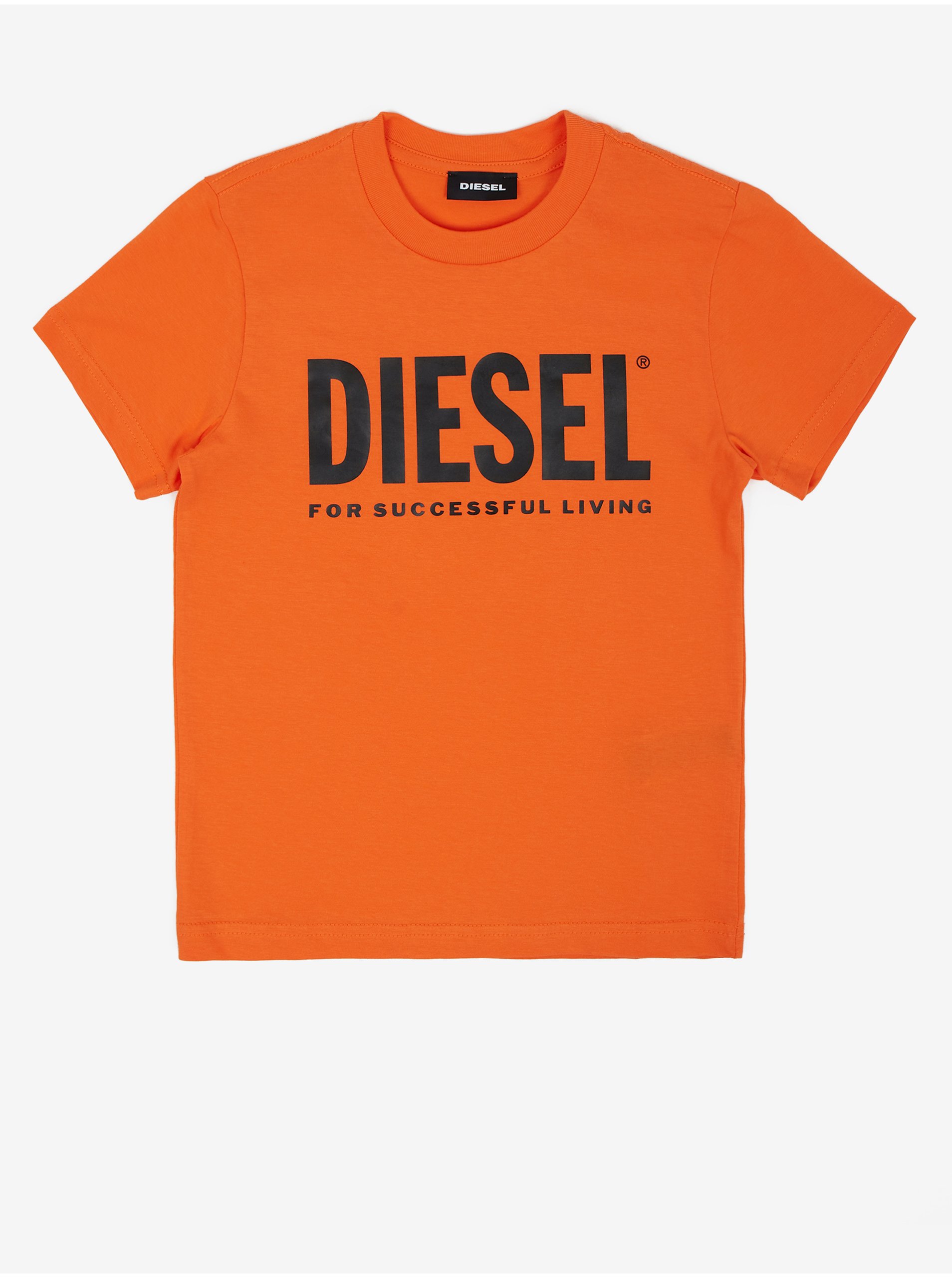 Levně Oranžové holčičí tričko Diesel