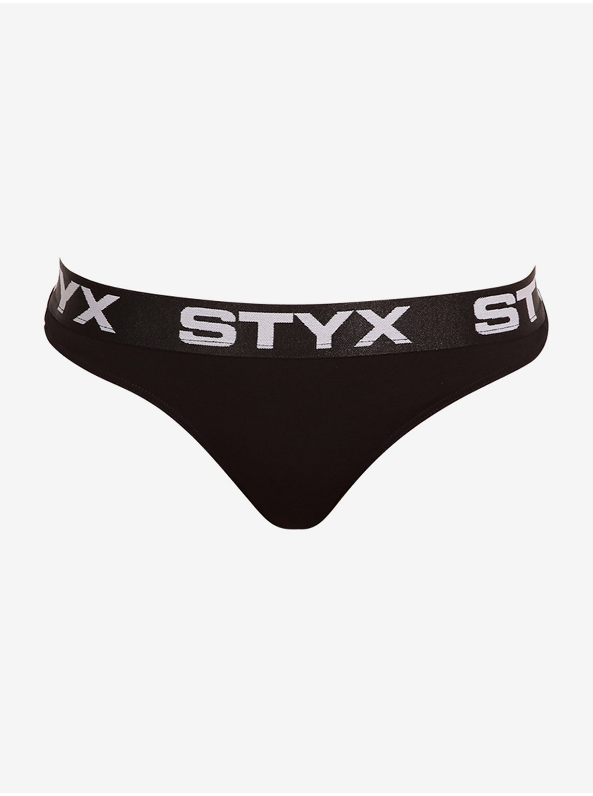 Černá dámská tanga se sportovní gumou Styx