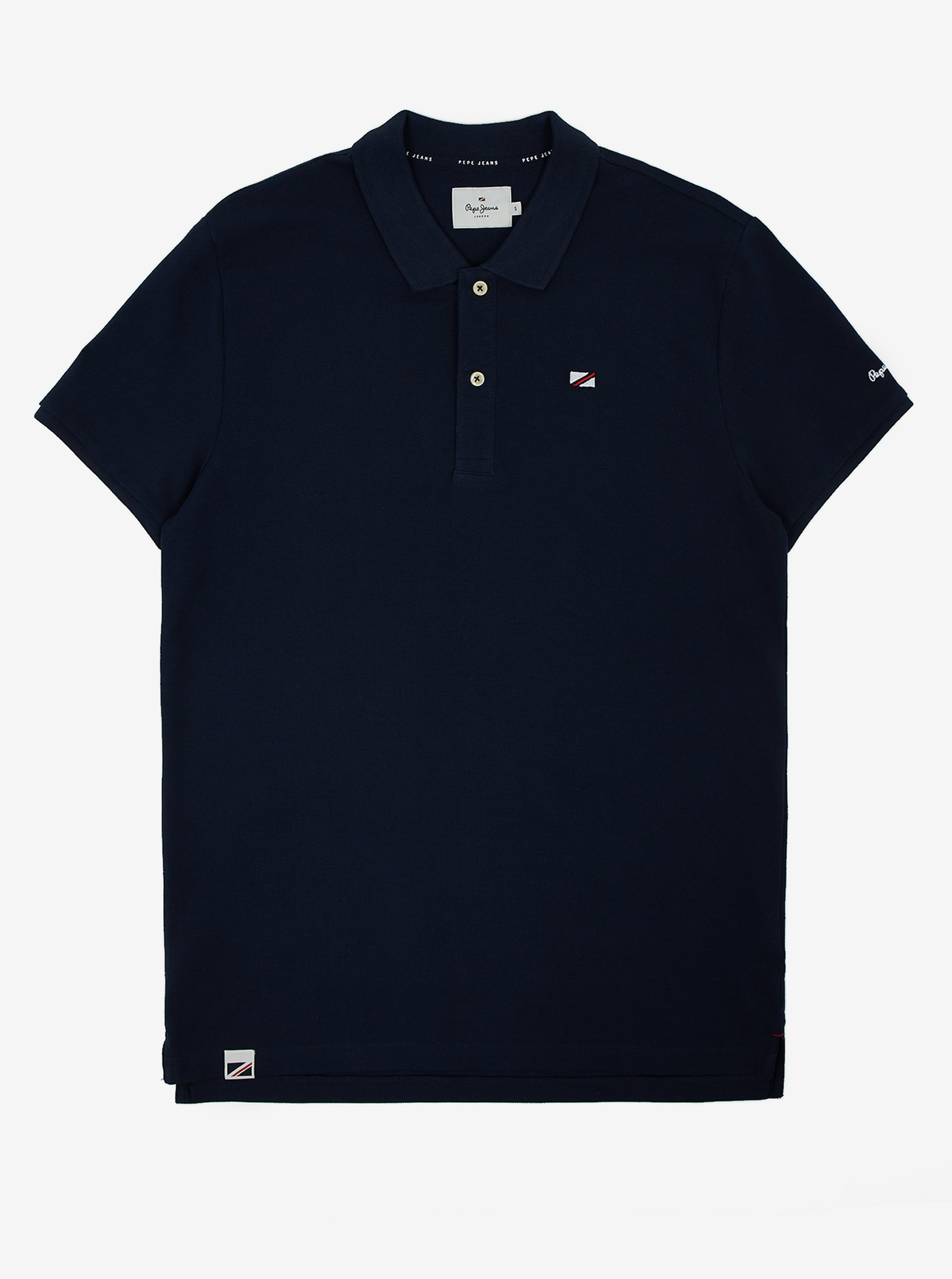 E-shop Tmavě modré pánské polo tričko Pepe Jeans Vidal