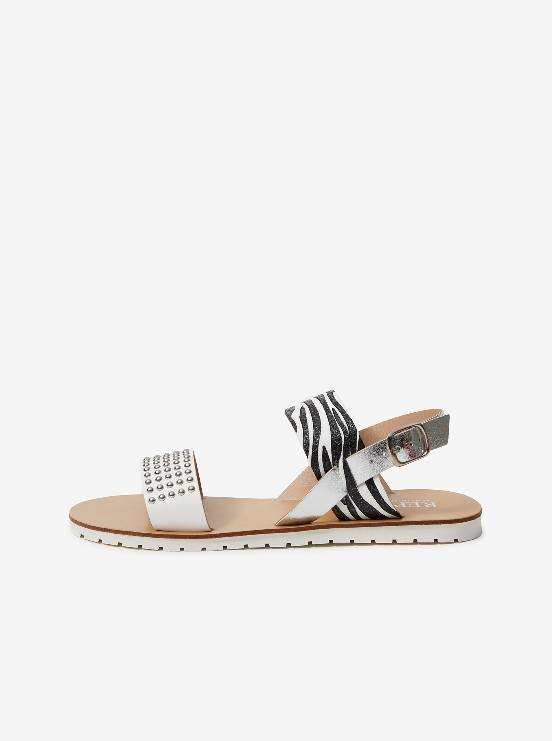 E-shop Bílé holčičí vzorované sandály Replay