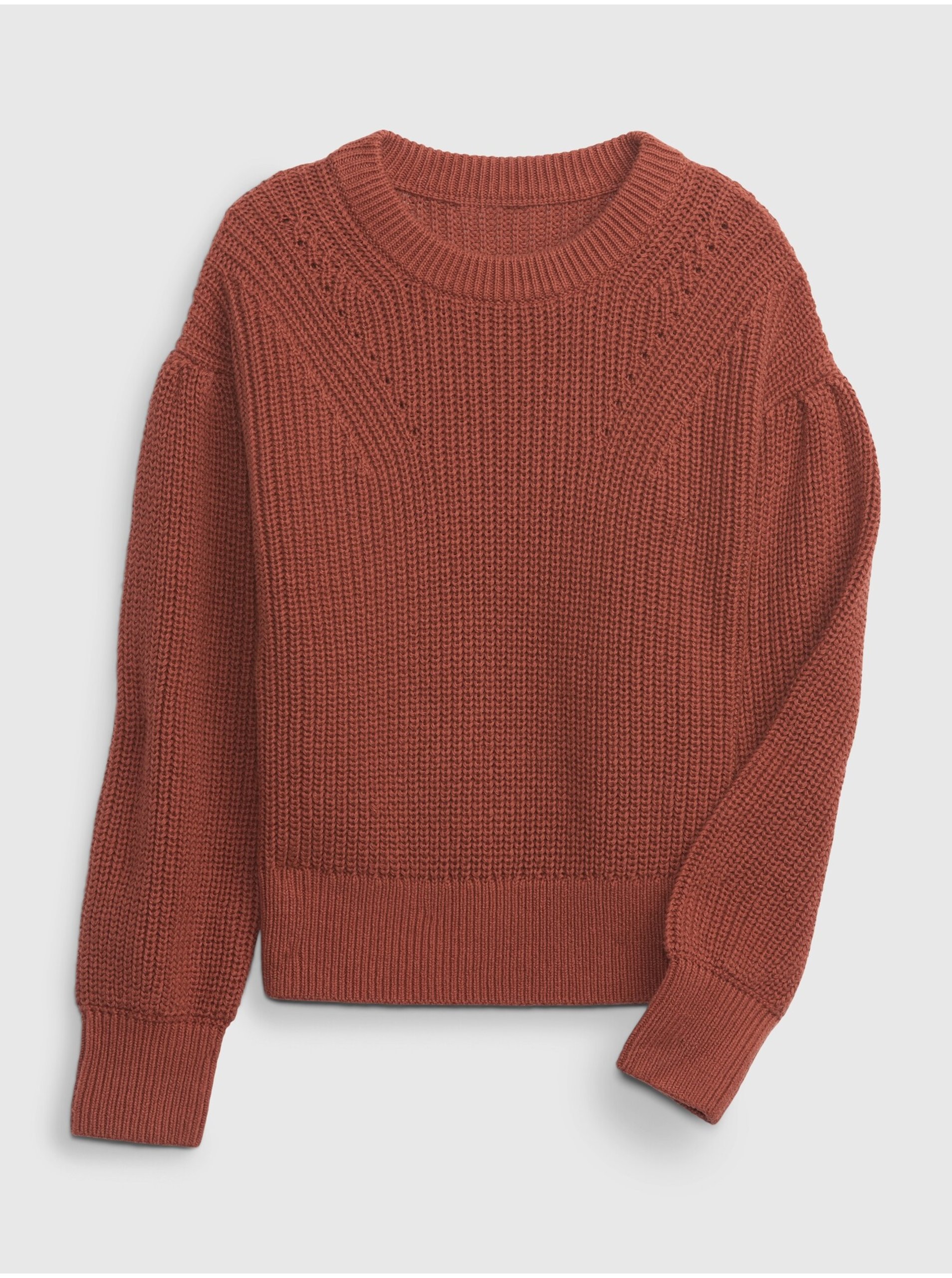 E-shop Hnedý dievčenský sveter GAP