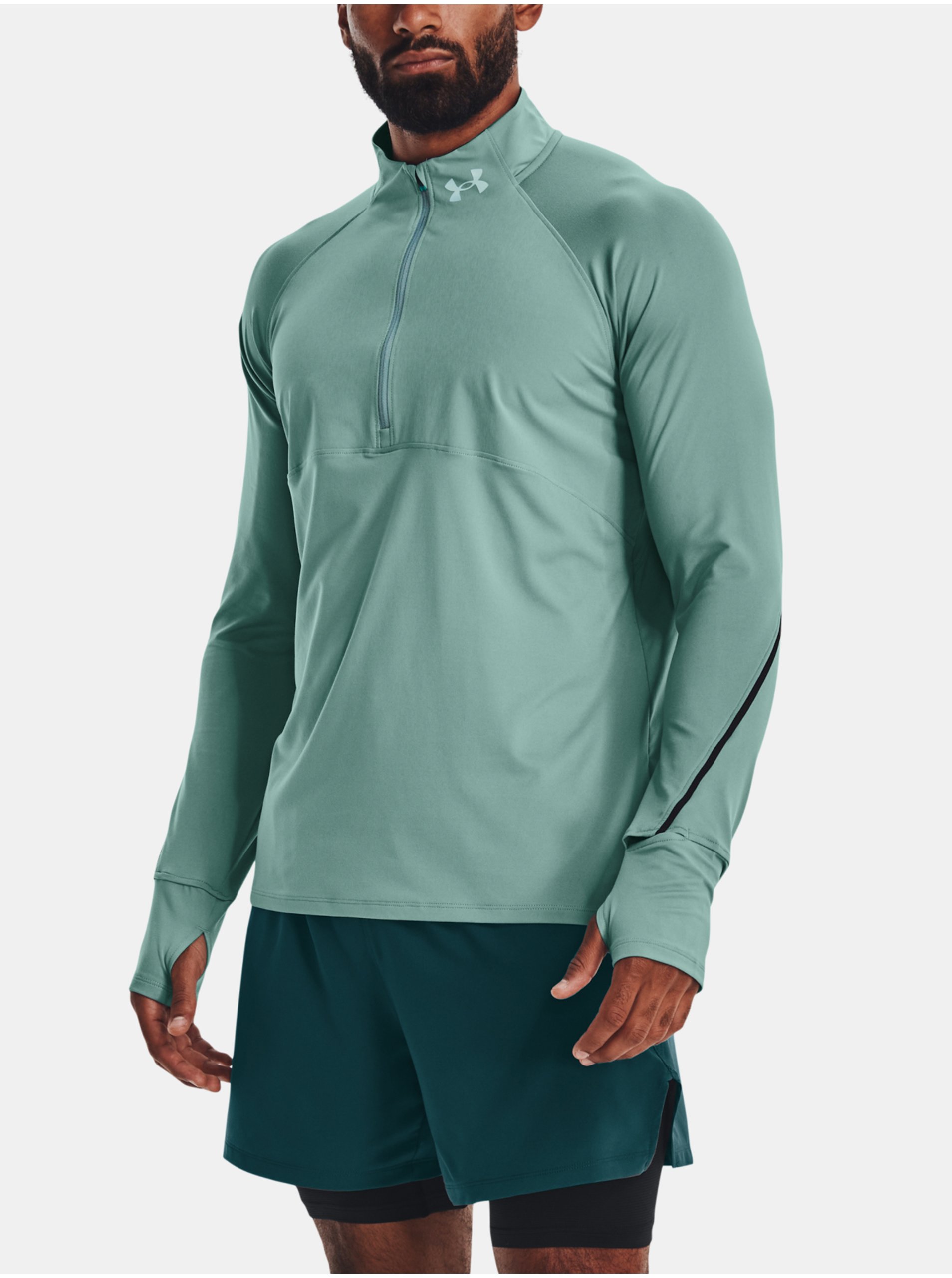 Lacno Svetlozelené pánske tričko Under Armour UA QUALIFIER RUN 2.0 HZ