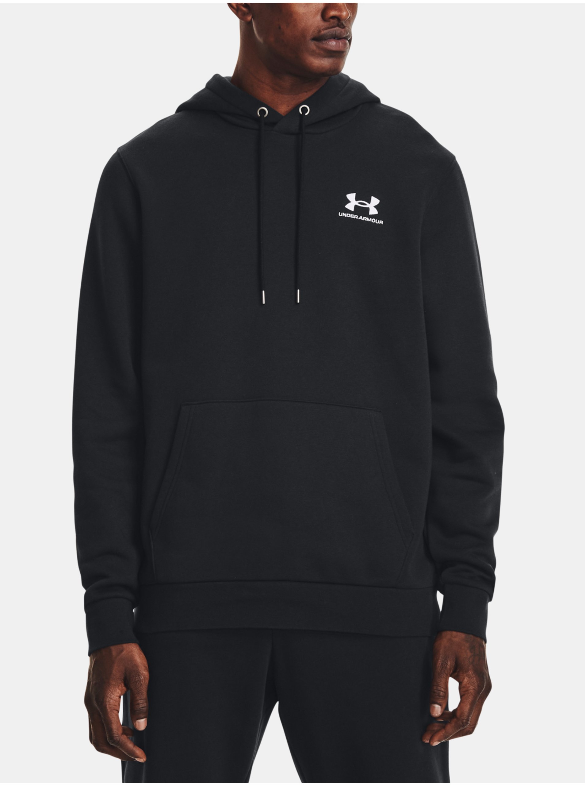 Lacno Čierna mikina Under Armour UA Essential Fleece Hoodie