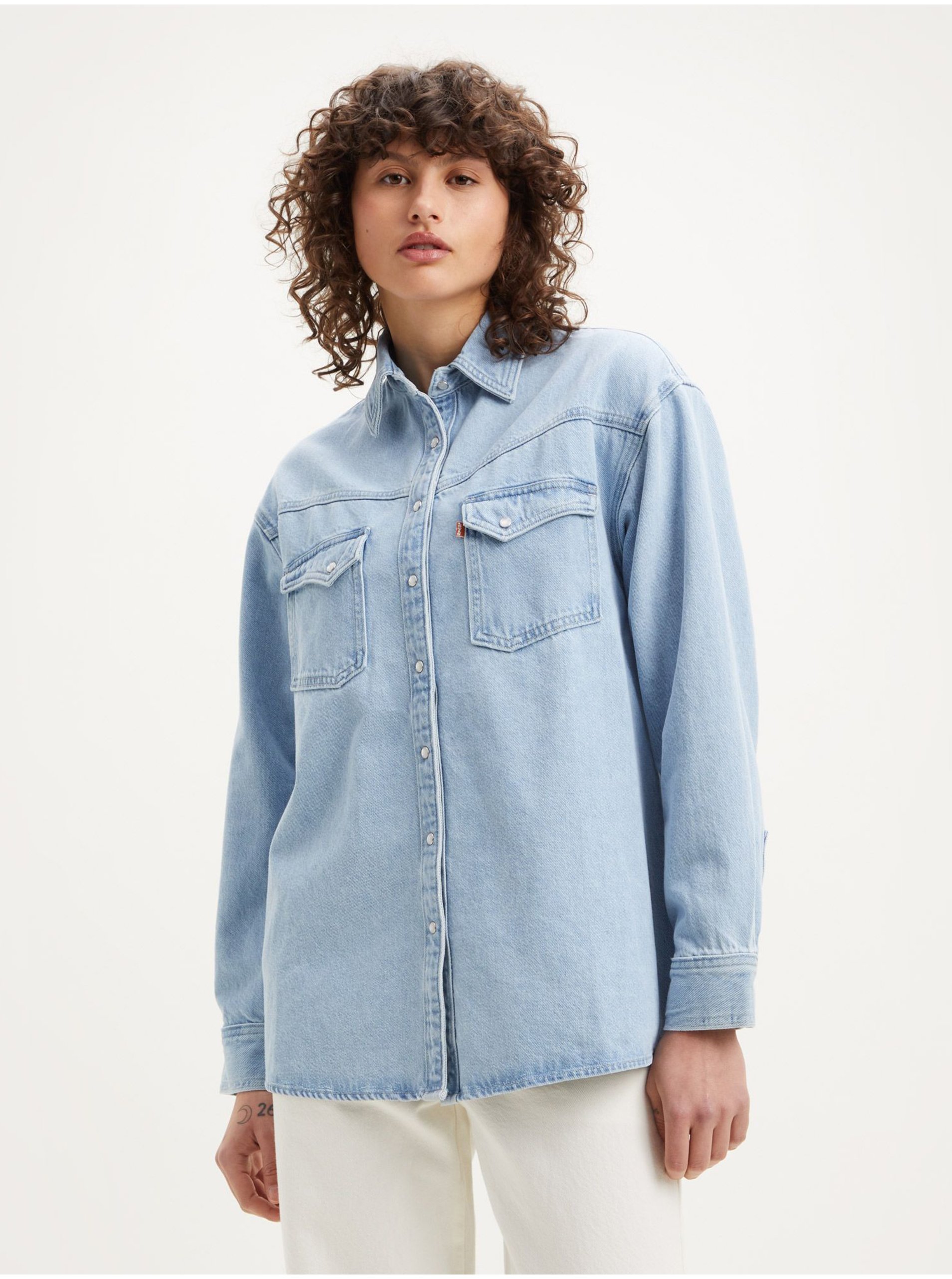 E-shop Světle modrá dámská džínová košile Levi's® Dorsey Western