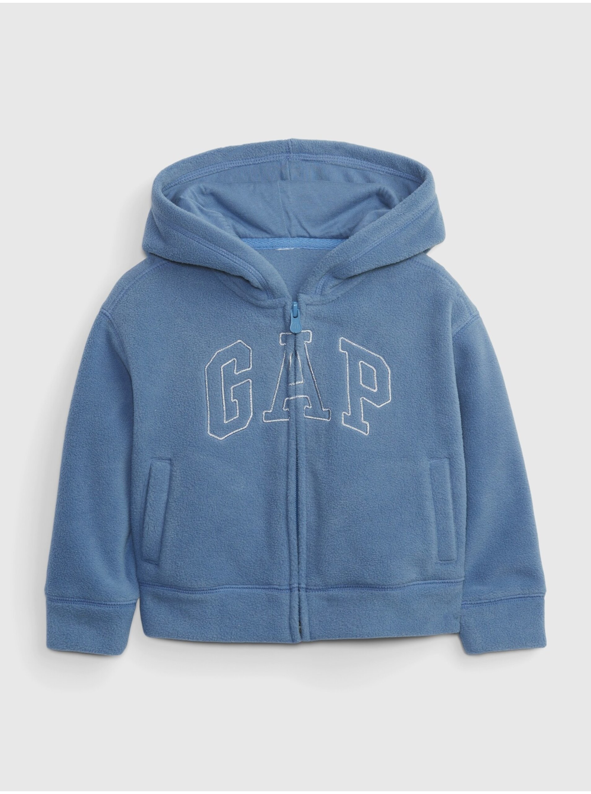 Lacno Modrá dievčenská mikina fleece GAP