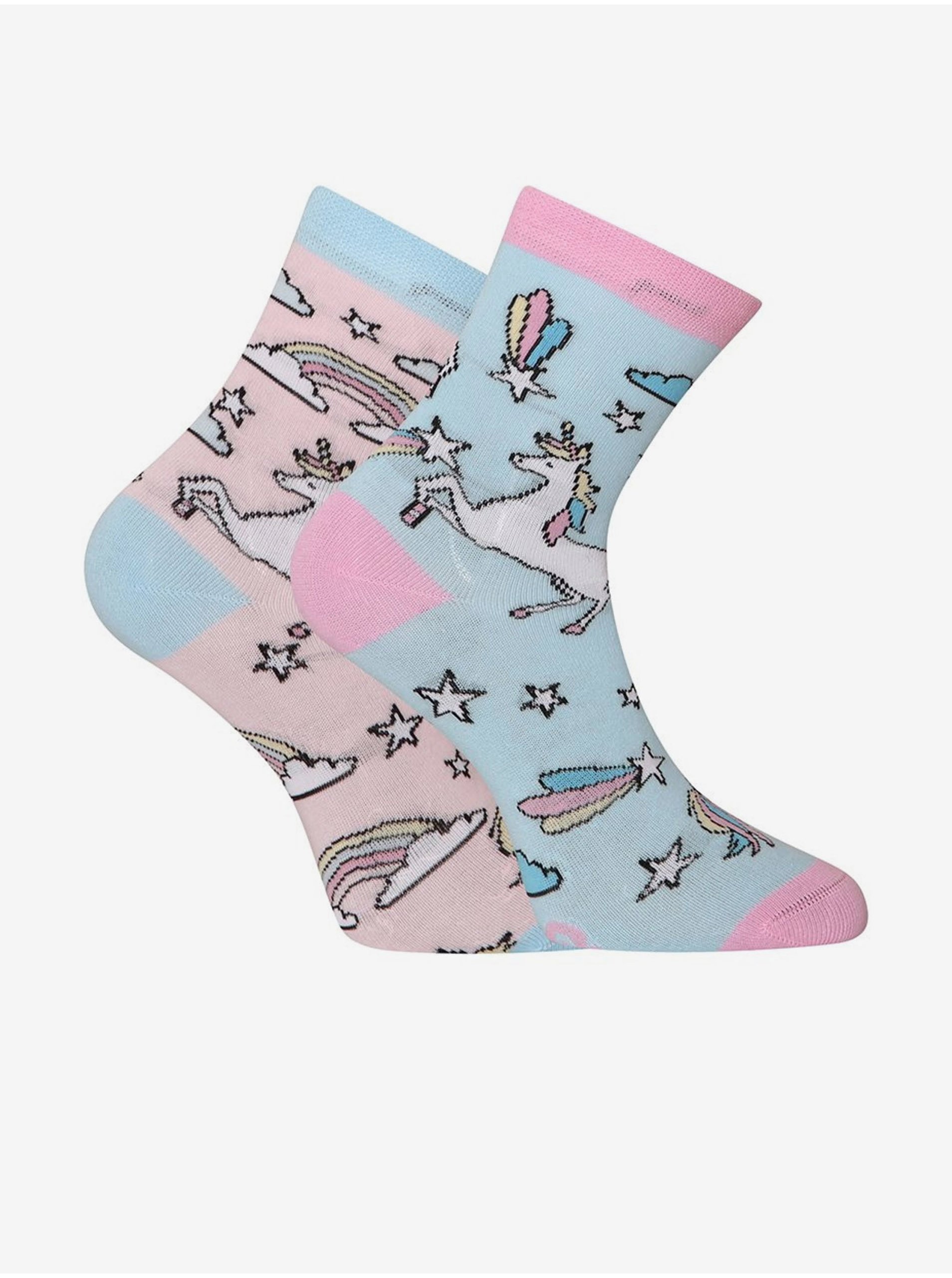 Lacno Veselé detské ponožky Dedoles Dúhový jednorožec