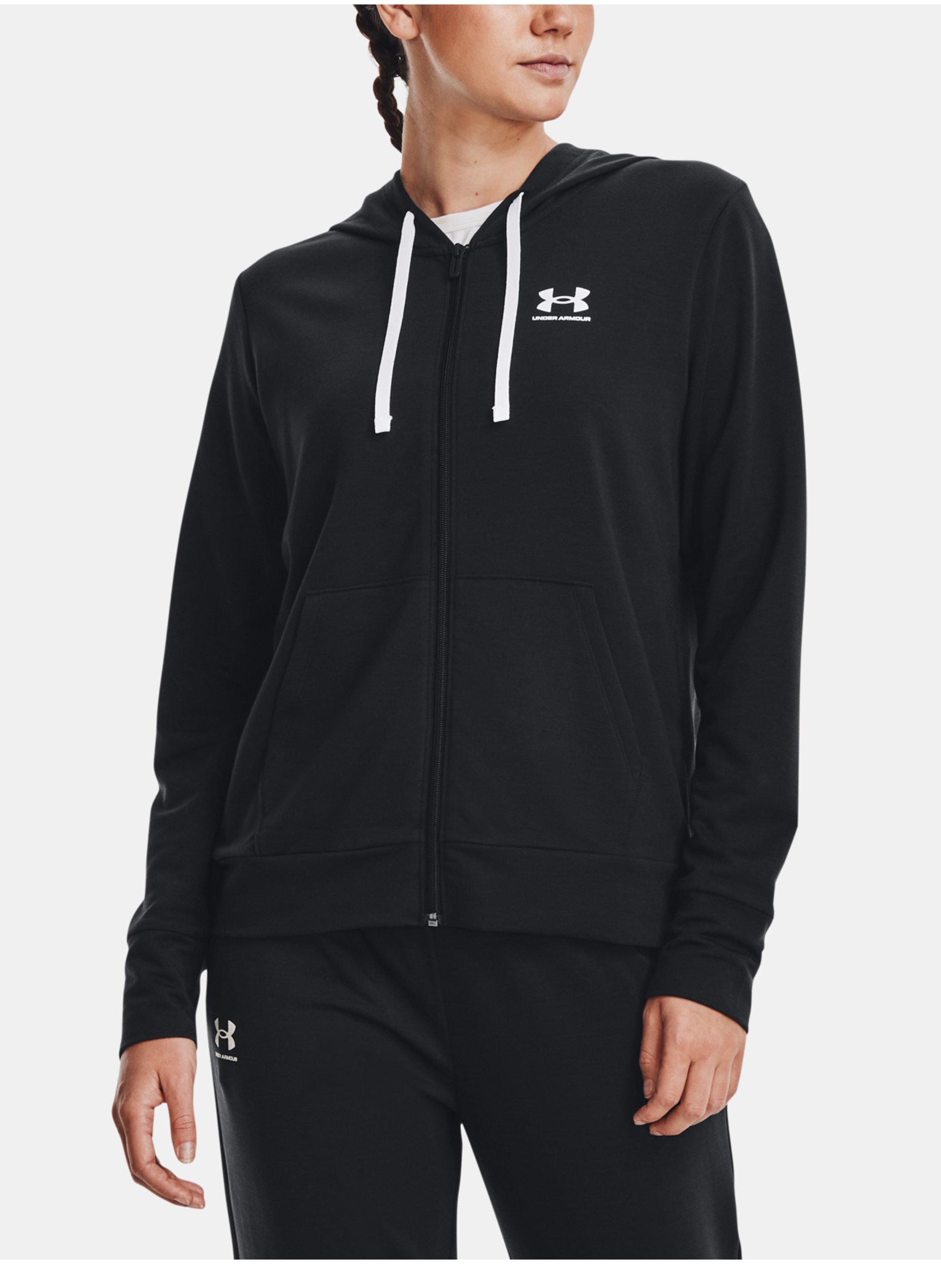 Lacno Čierna dámska mikina Under Armour