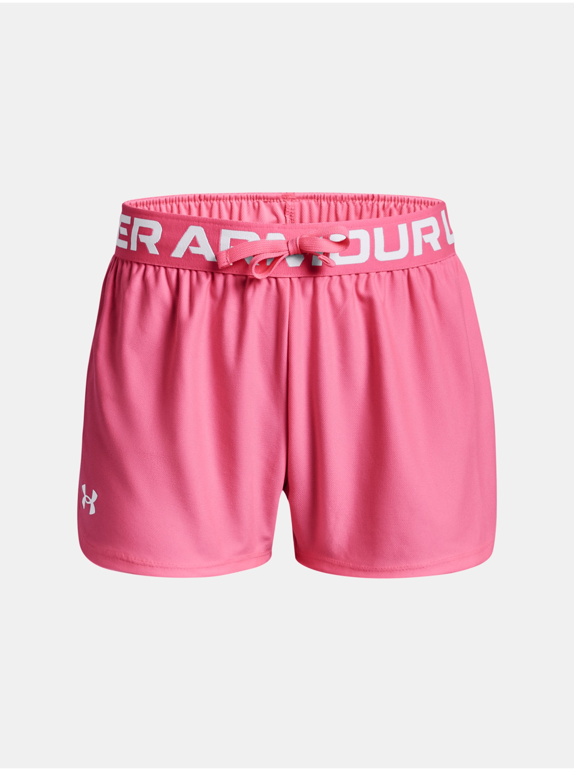 Levně Růžové sportovní kraťasy Under Armour Play Up Solid Shorts