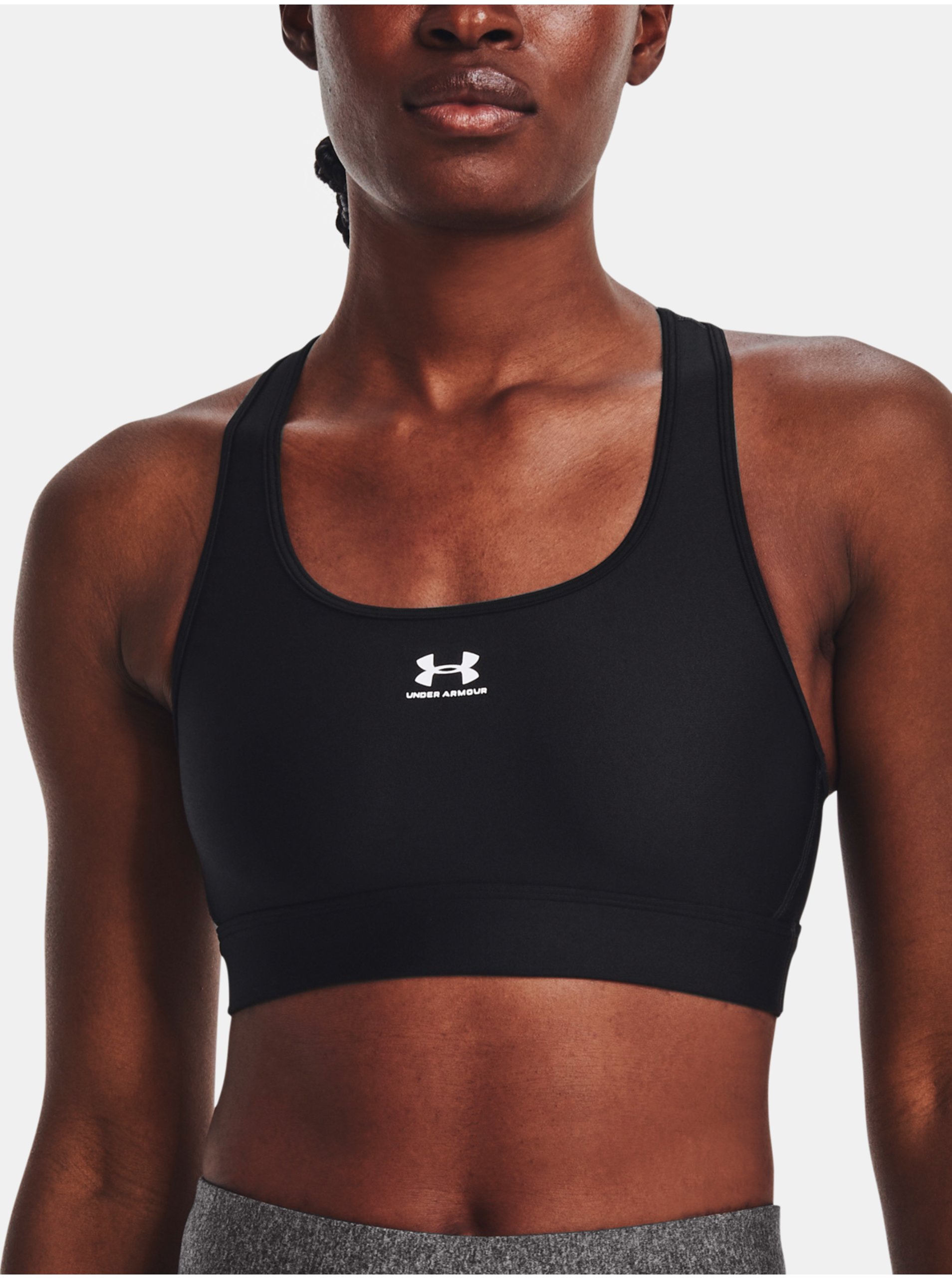 Lacno Čierna športová podprsenka Under Armour HG Armour Mid Padless