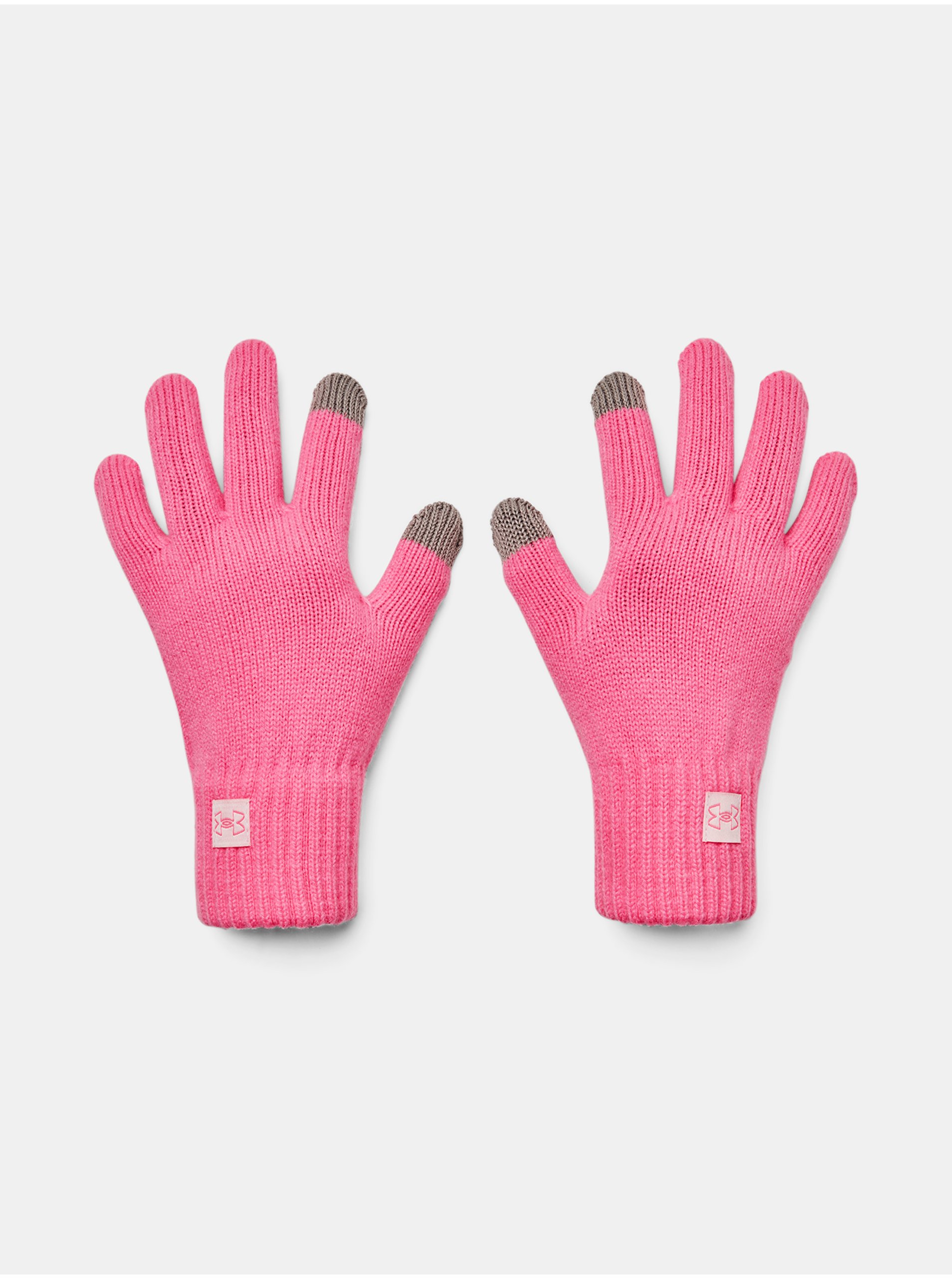 Levně Růžové dámské funkční rukavice Under Armour