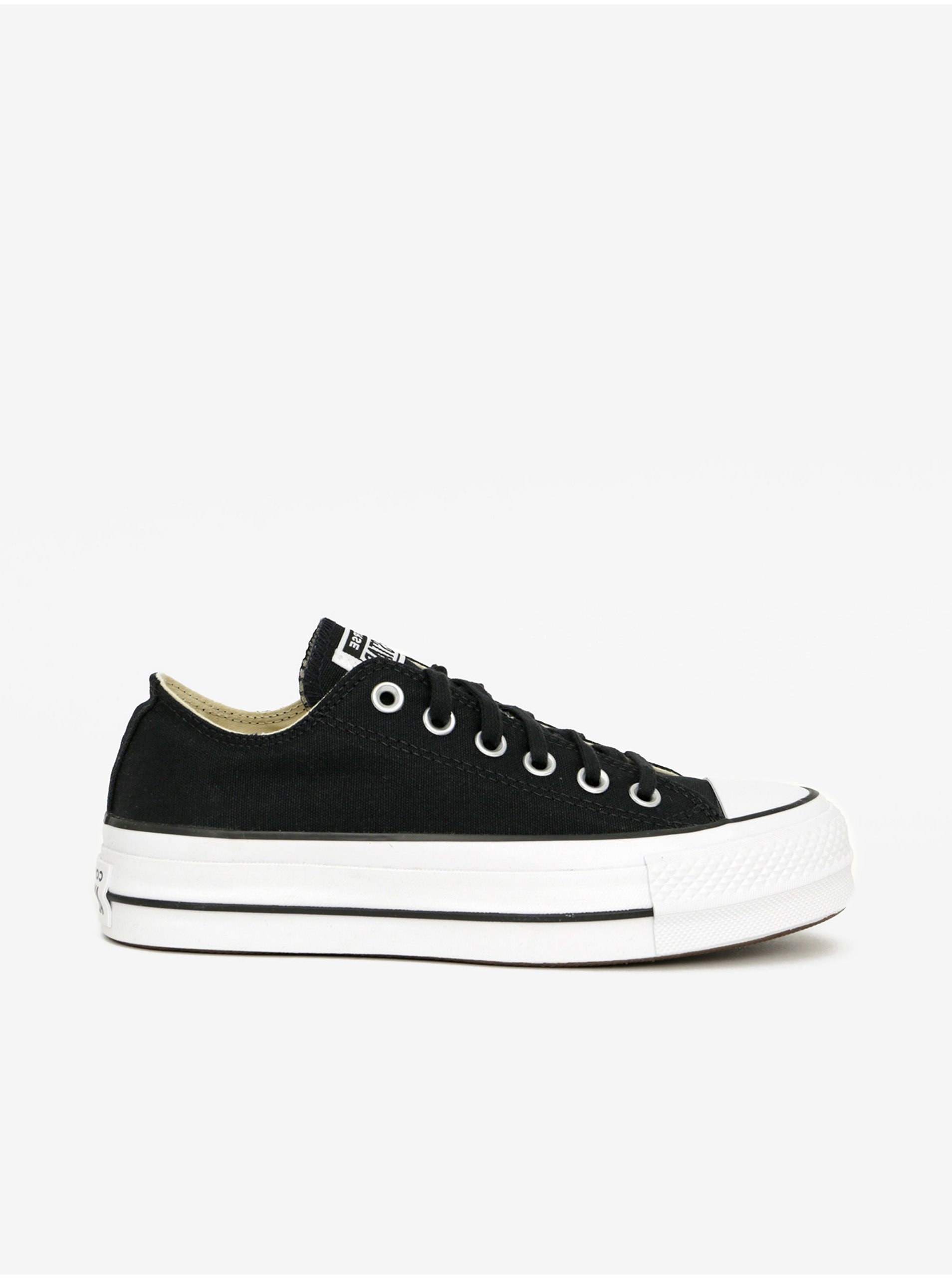 Levně Černé tenisky na platformě Converse Chuck Taylor All Star Canvas Platform