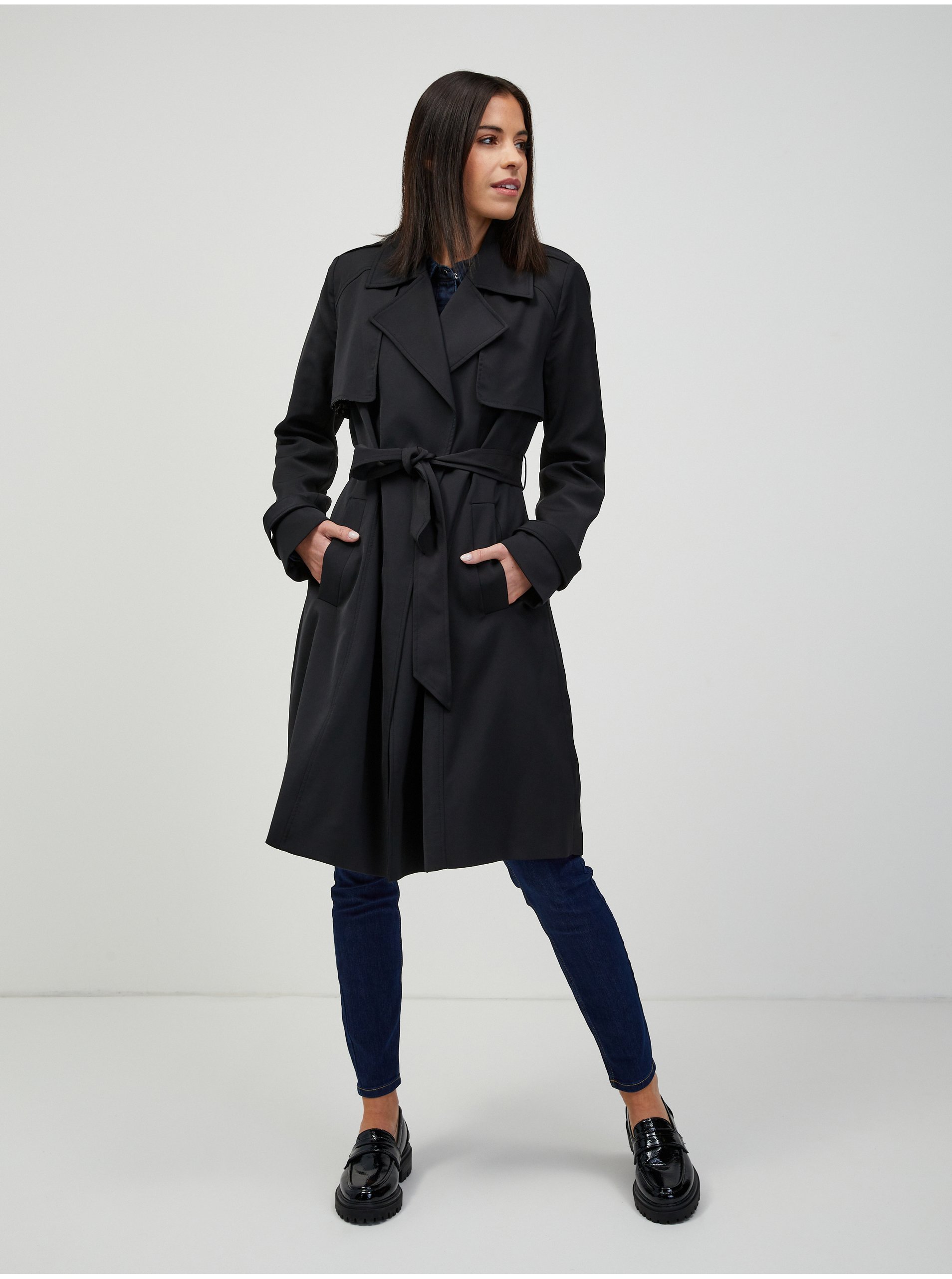 Lacno Trenčkoty a ľahké kabáty pre ženy ORSAY - čierna