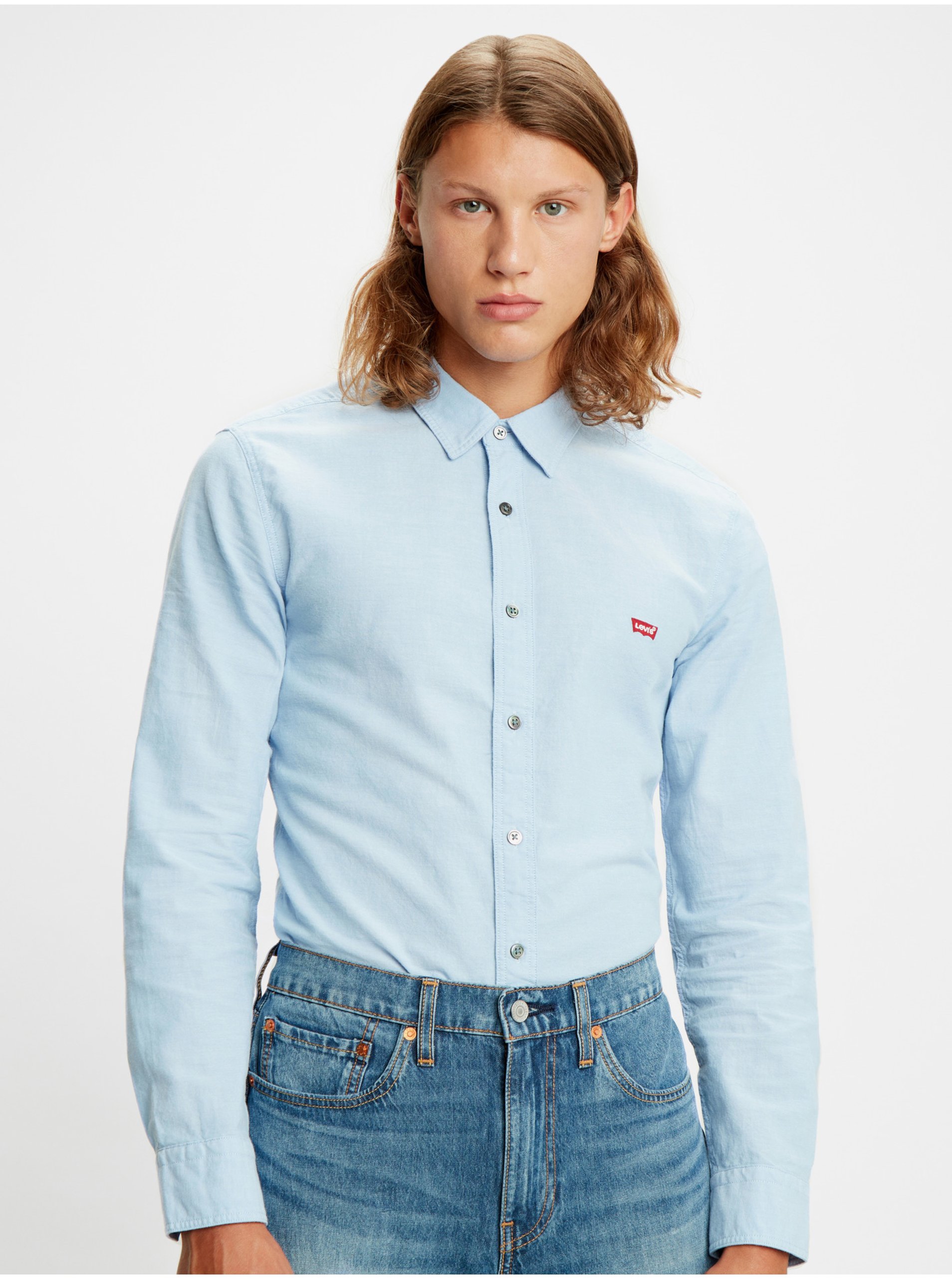 Lacno Modrá pánská košile Levi's® Battery Housemark