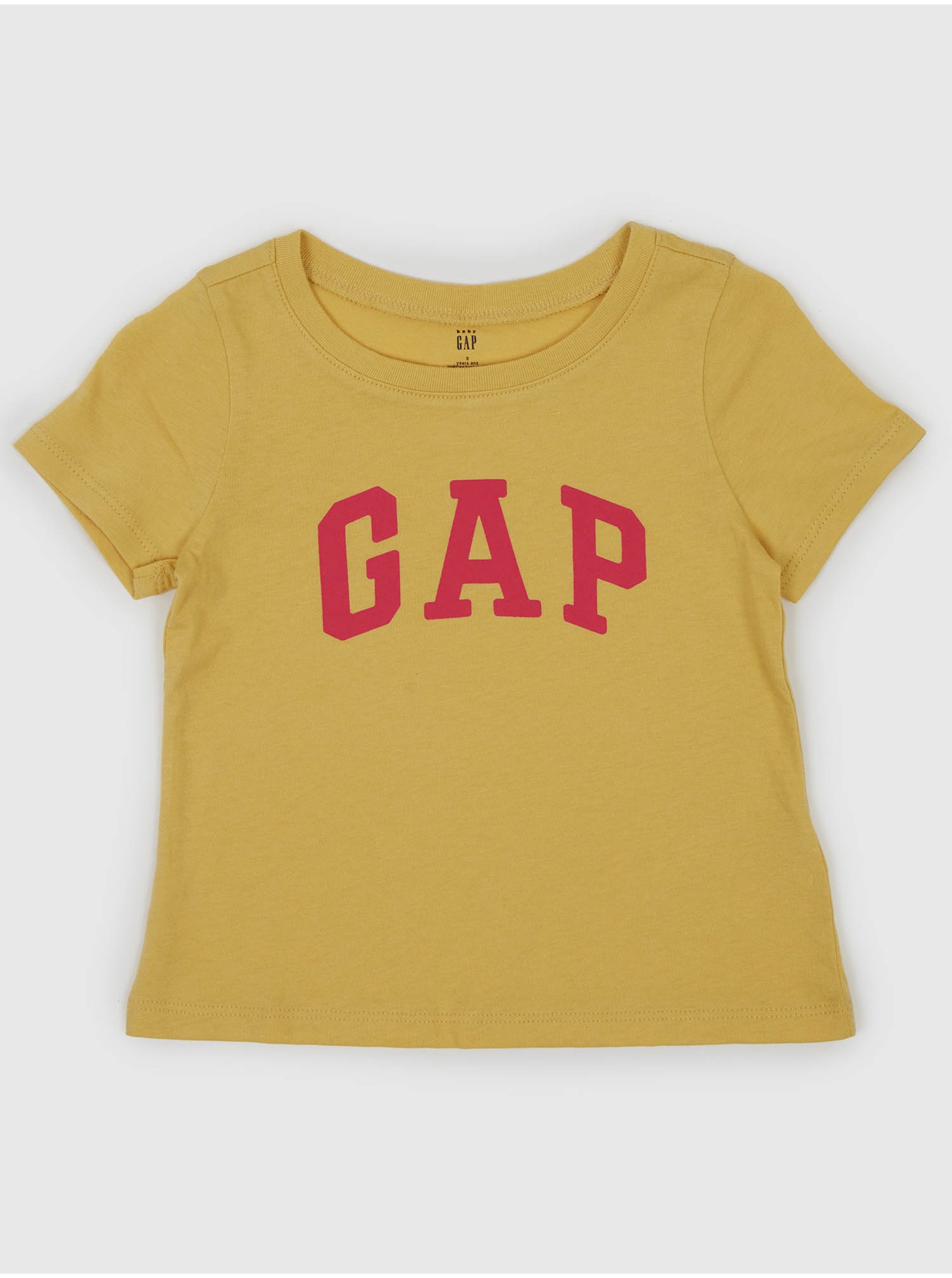 Levně Žluté dívčí tričko s logem GAP