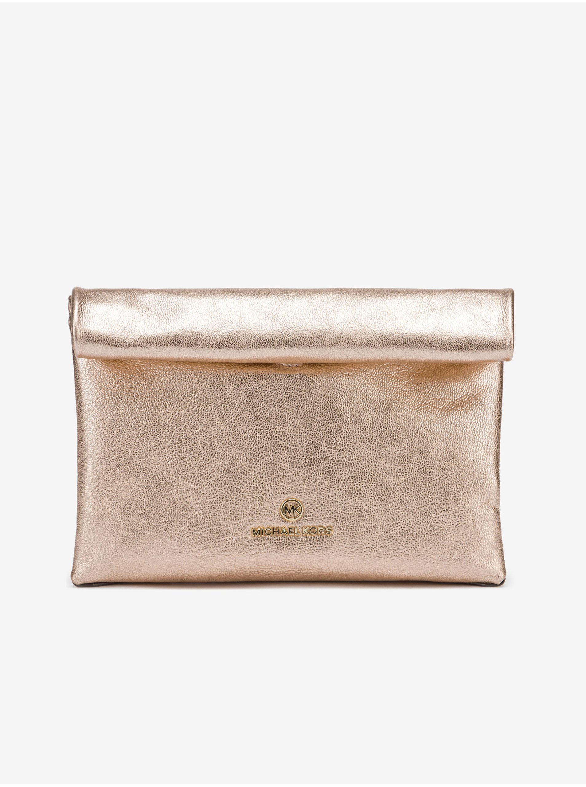 E-shop Dámska kožená kabelka v zlatej farbe Michael Kors Lunch