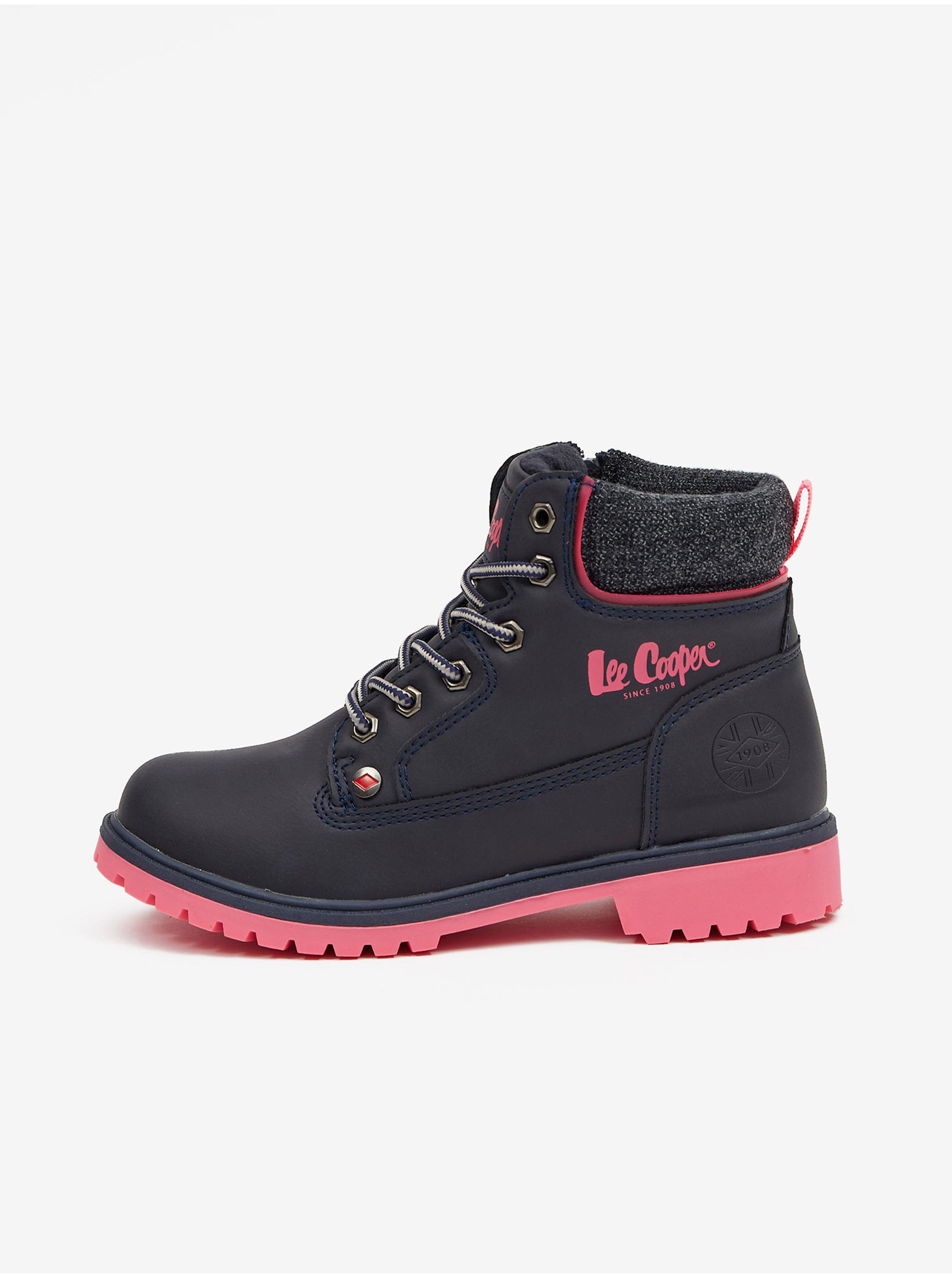 E-shop Čierne dievčenské členkové topánky Lee Cooper