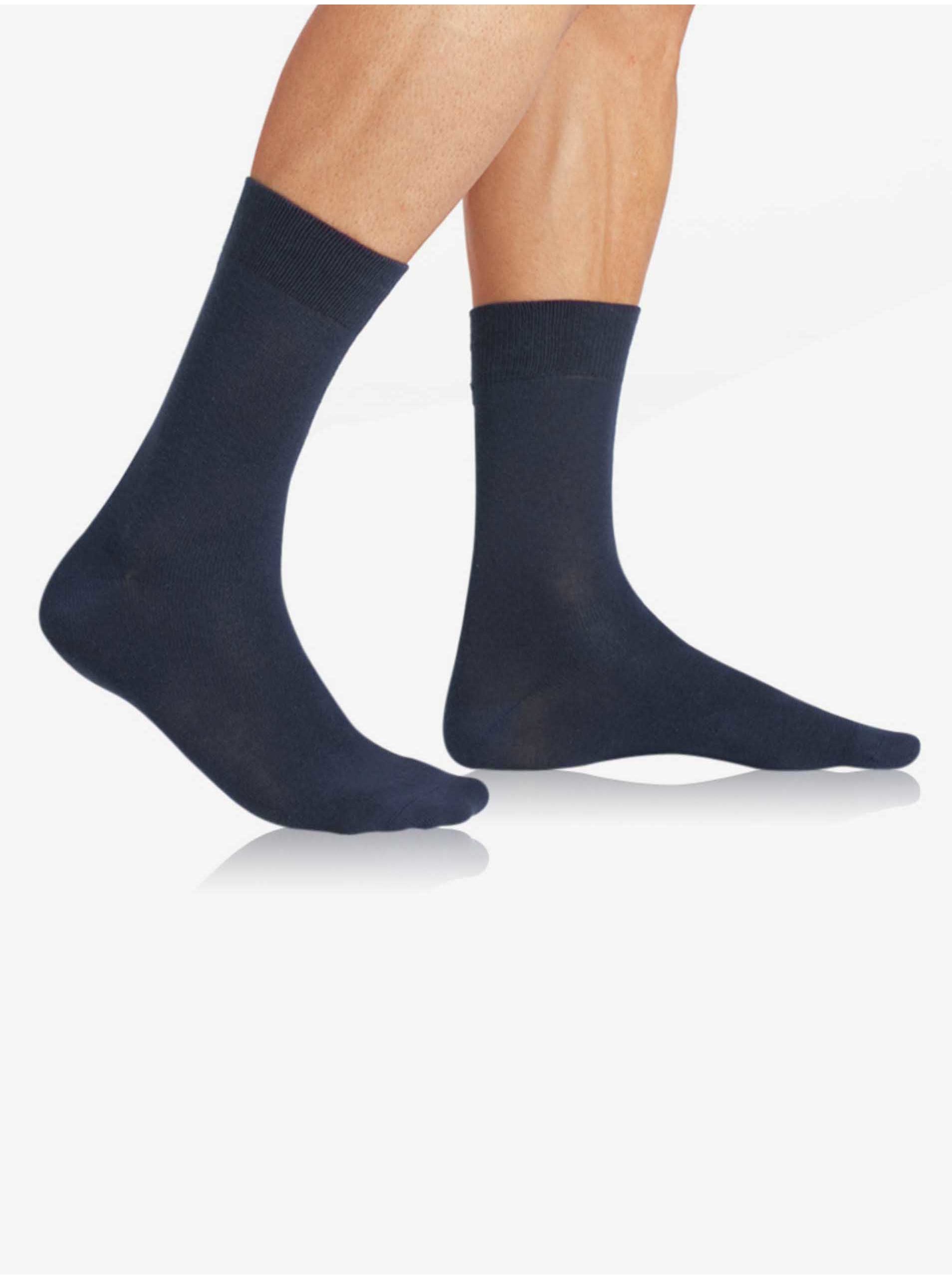 Lacno Tmavomodré pánske ponožky Bellinda GENTLE FIT SOCKS