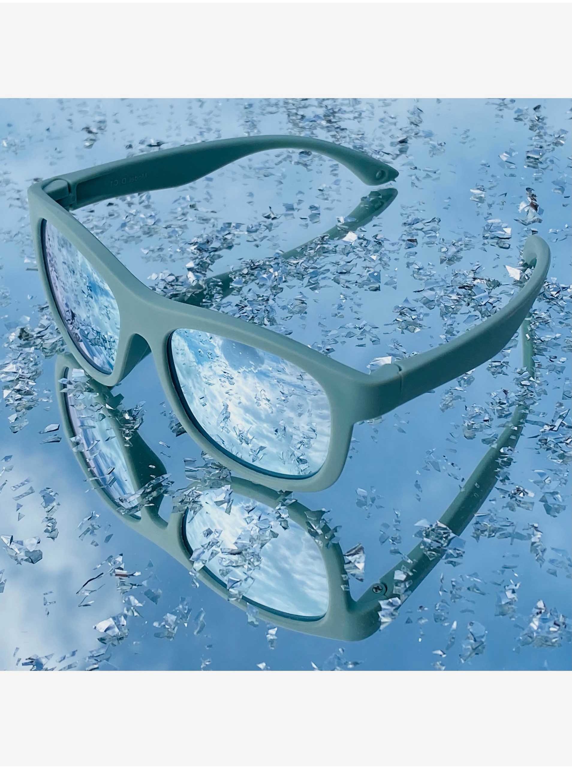 Levně Dětské sluneční brýle LITTLE KYDOO MODEL D Mirror Blue (3-6 let)