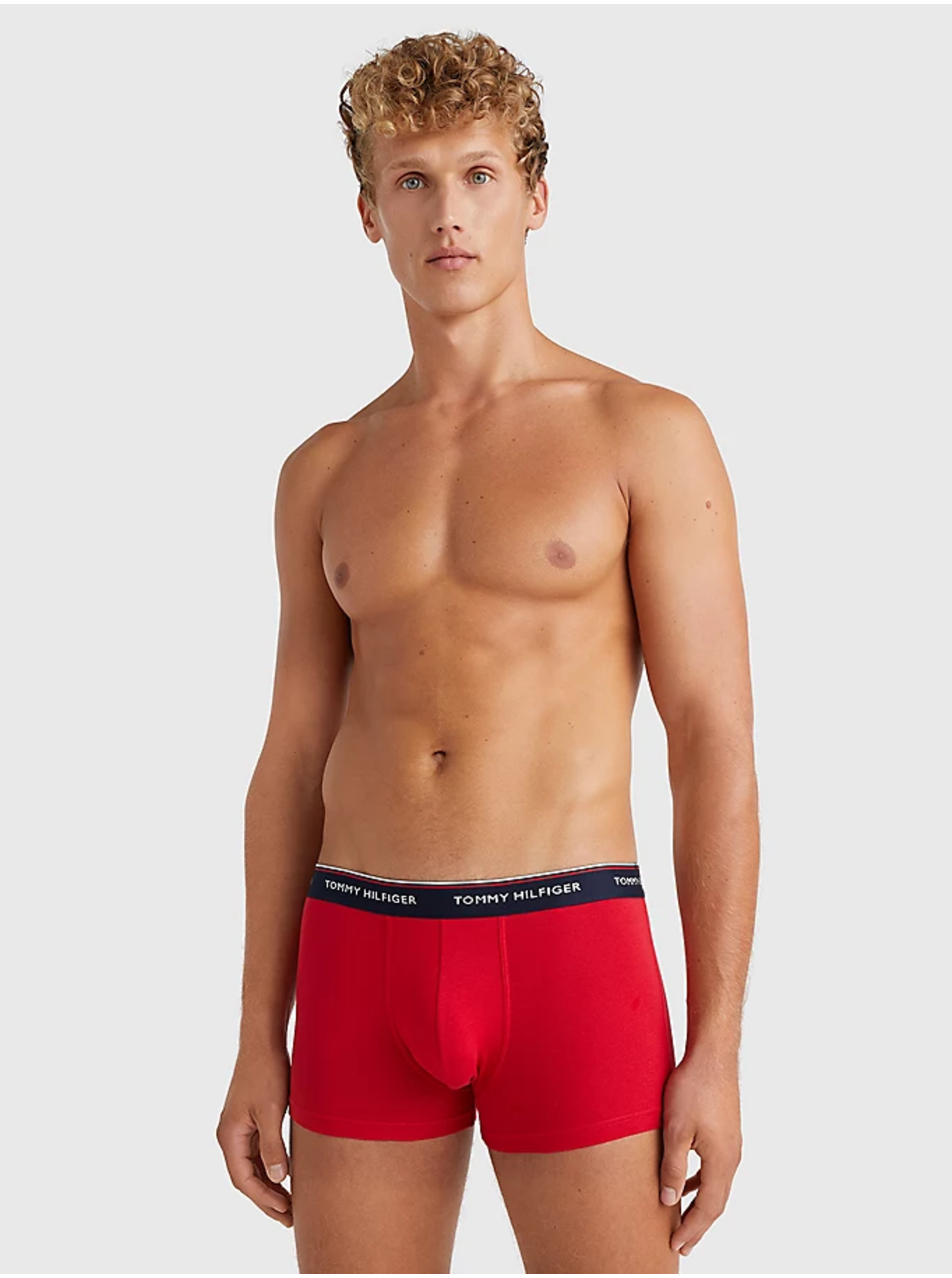 Lacno Boxerky pre mužov Tommy Hilfiger Underwear - modrá, svetlomodrá, červená