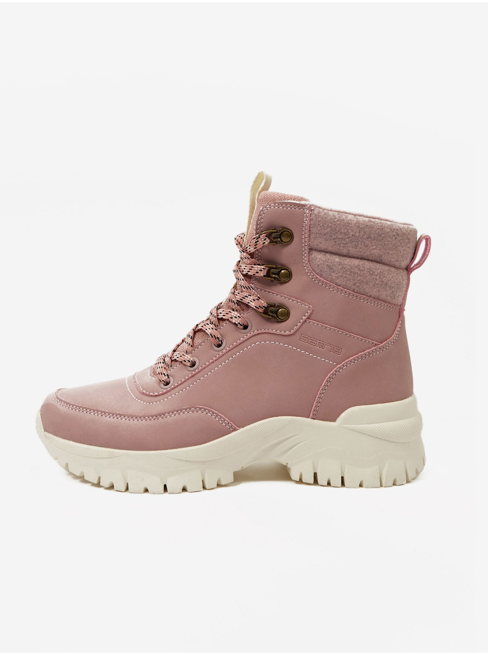 E-shop Růžové dámské kotníkové zimní boty SAM 73 Andaliion