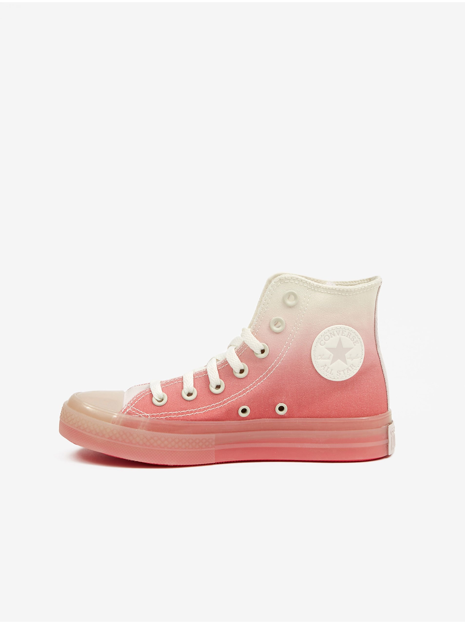 E-shop Krémovo-růžové dámské kotníkové tenisky Converse Chuck Taylor All Star CX