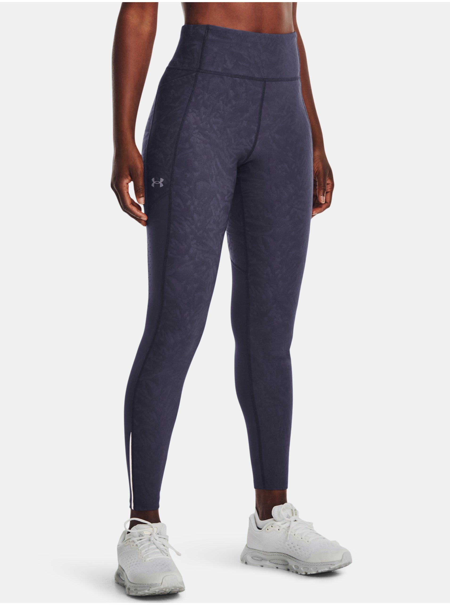 Levně Šedé dámské sportovní legíny Under Armour UA Fly Fast 3.0 Tight I