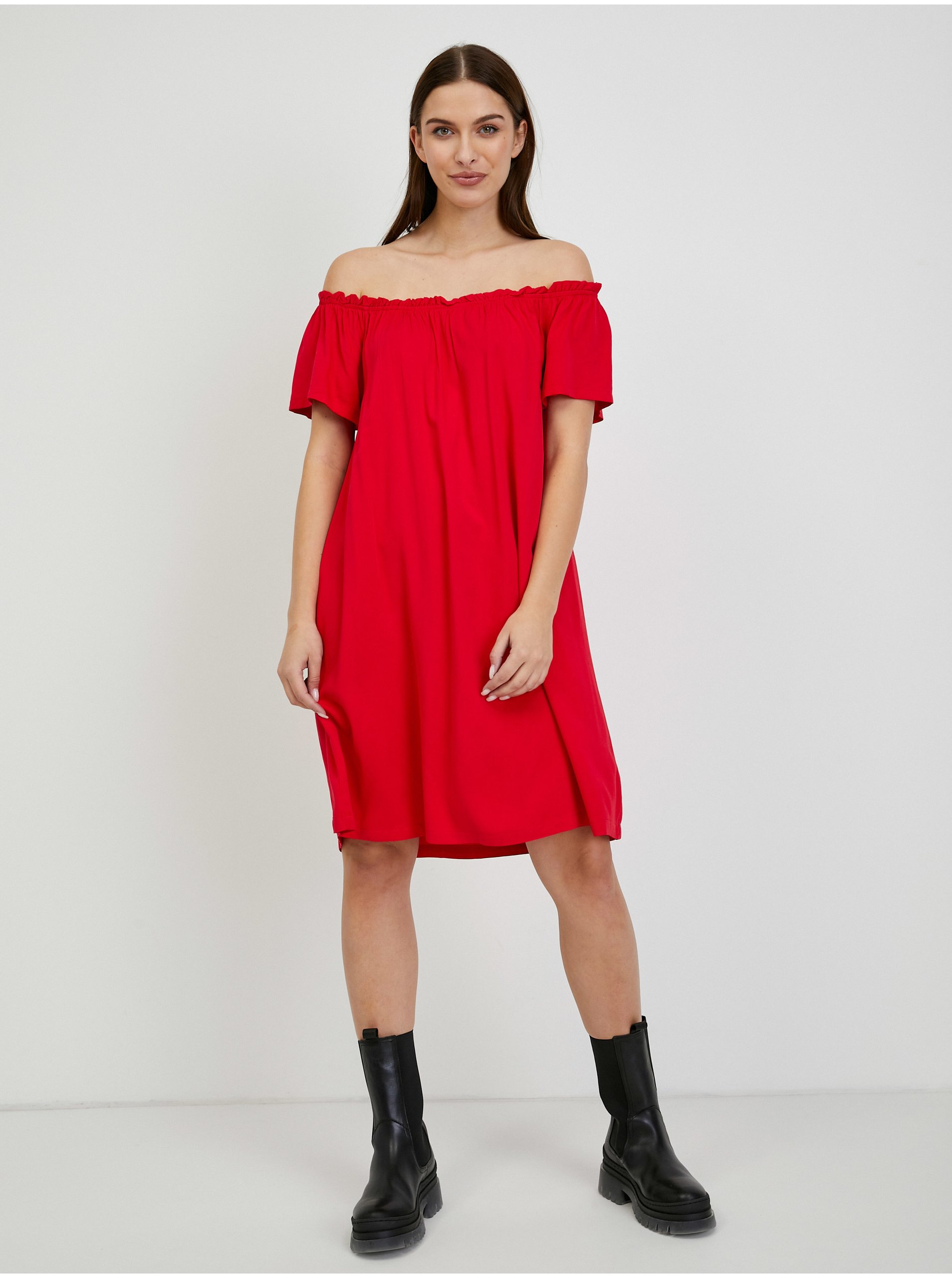 Lacno Šaty na denné nosenie pre ženy TOP SECRET - červená
