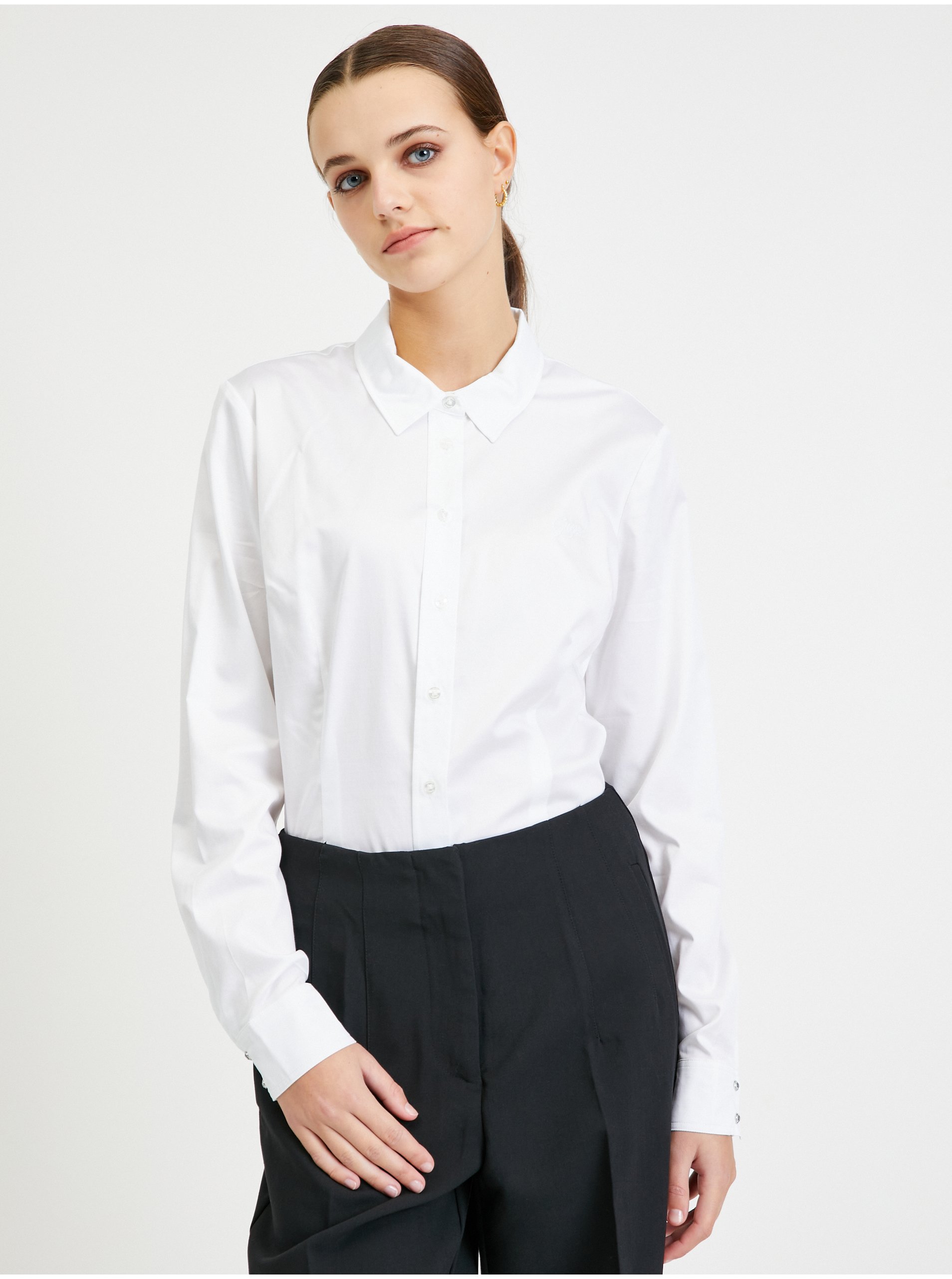 E-shop Bílá dámská košile Guess Cate