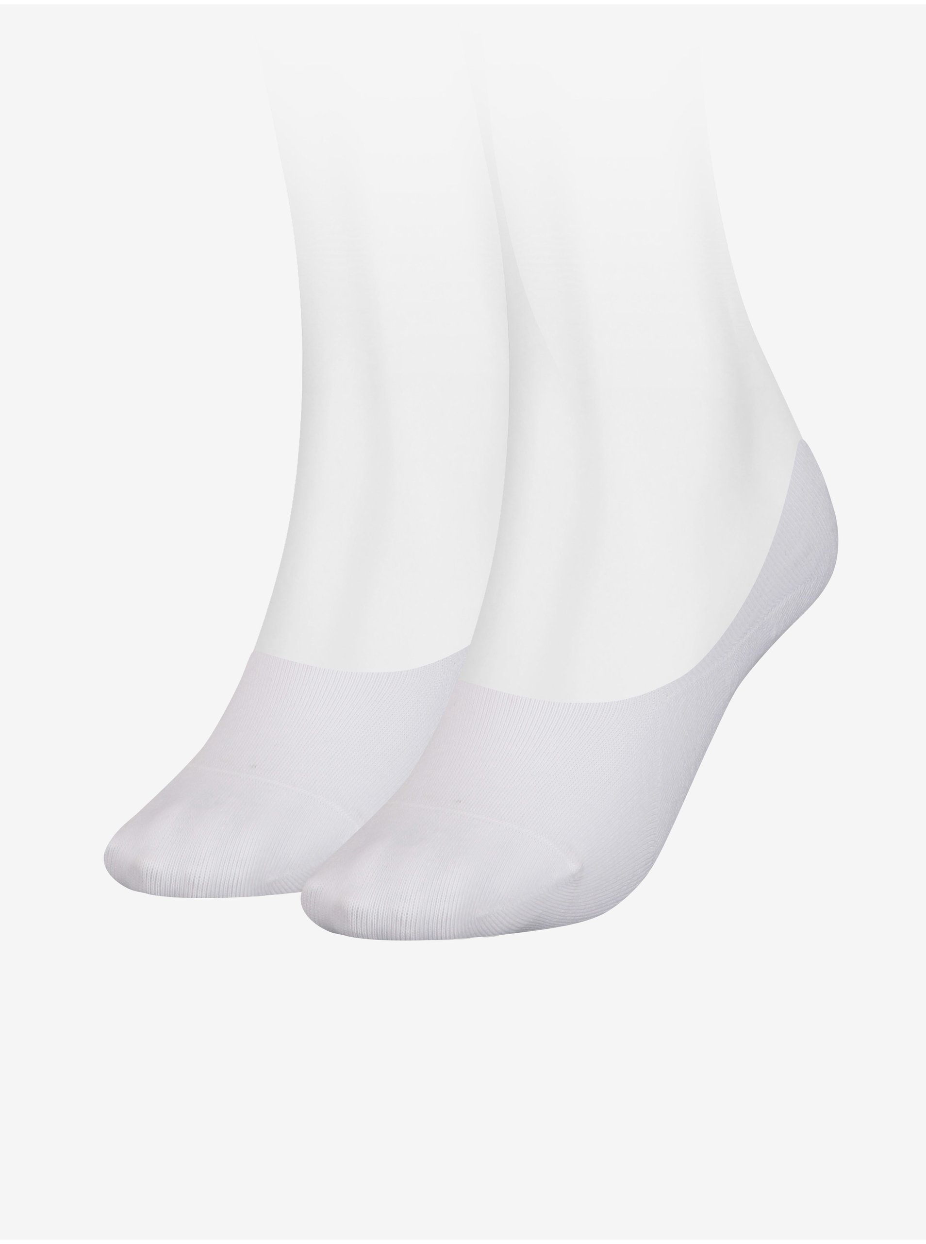 E-shop Sada dvou párů bílých dámských ponožek Tommy Hilfiger