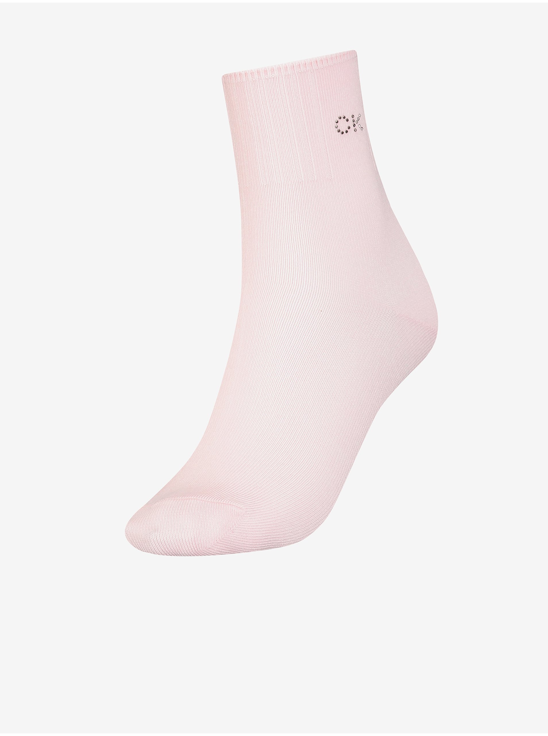 Lacno Svetloružové dámske ponožky Calvin Klein