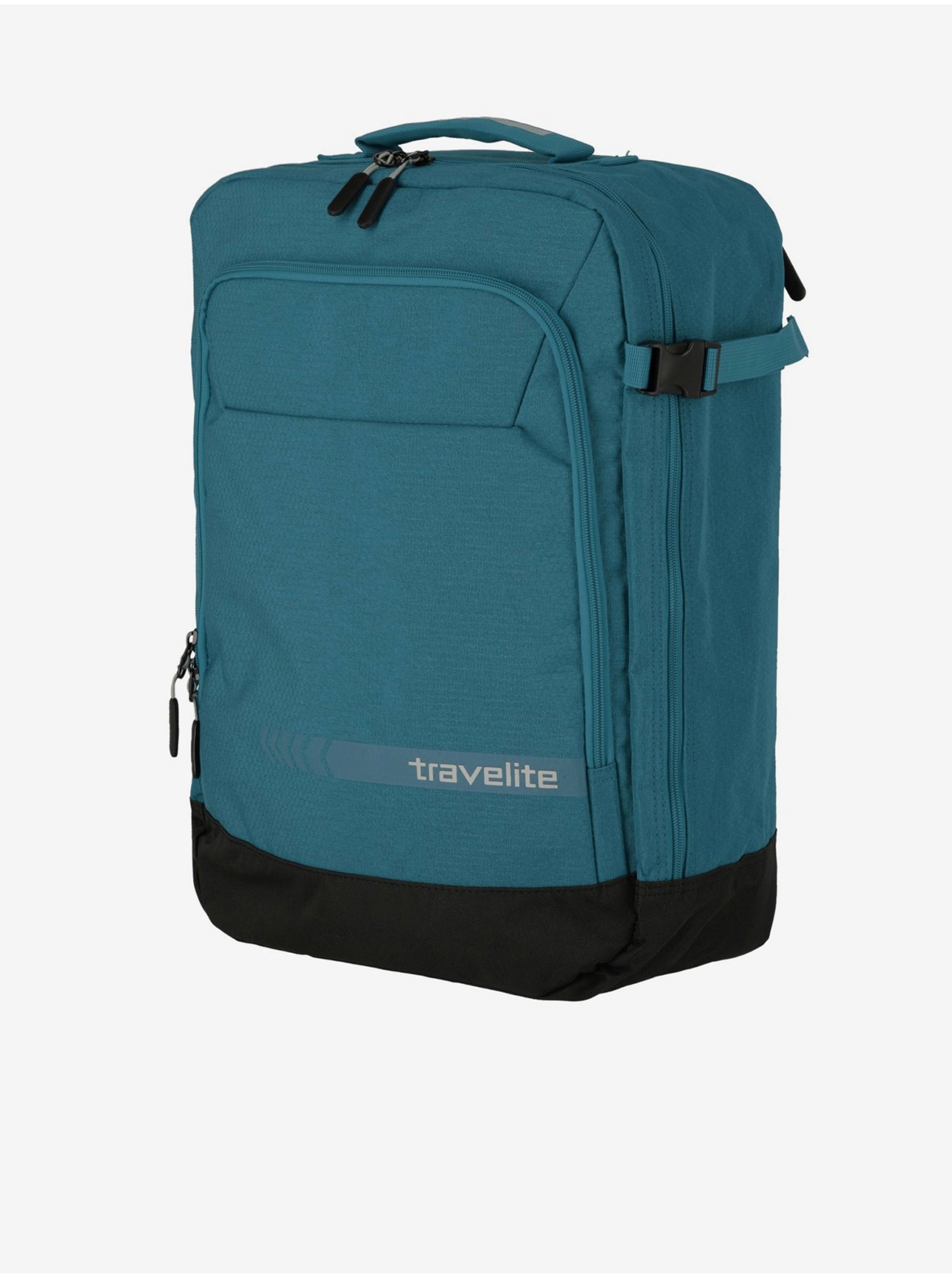 Levně Petrolejový unisex cestovní batoh Travelite Kick Off Multibag Backpack Petrol
