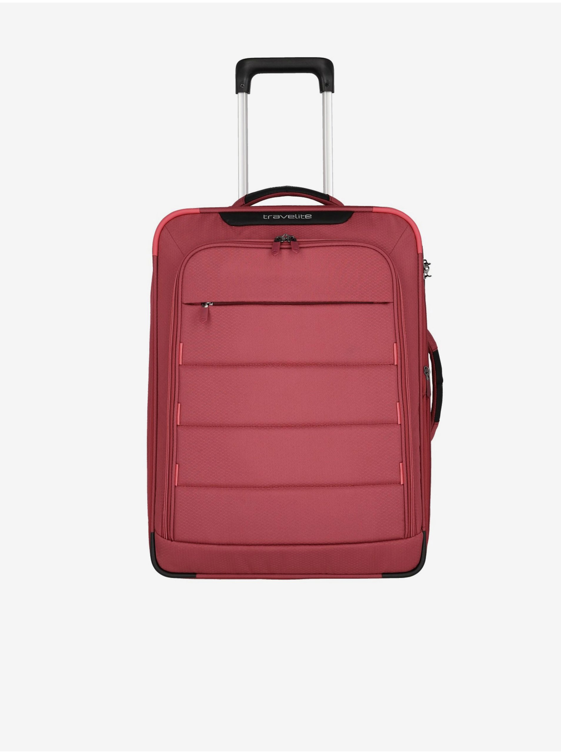 Levně Červený cestovní kufr Travelite Skaii 2w S Red