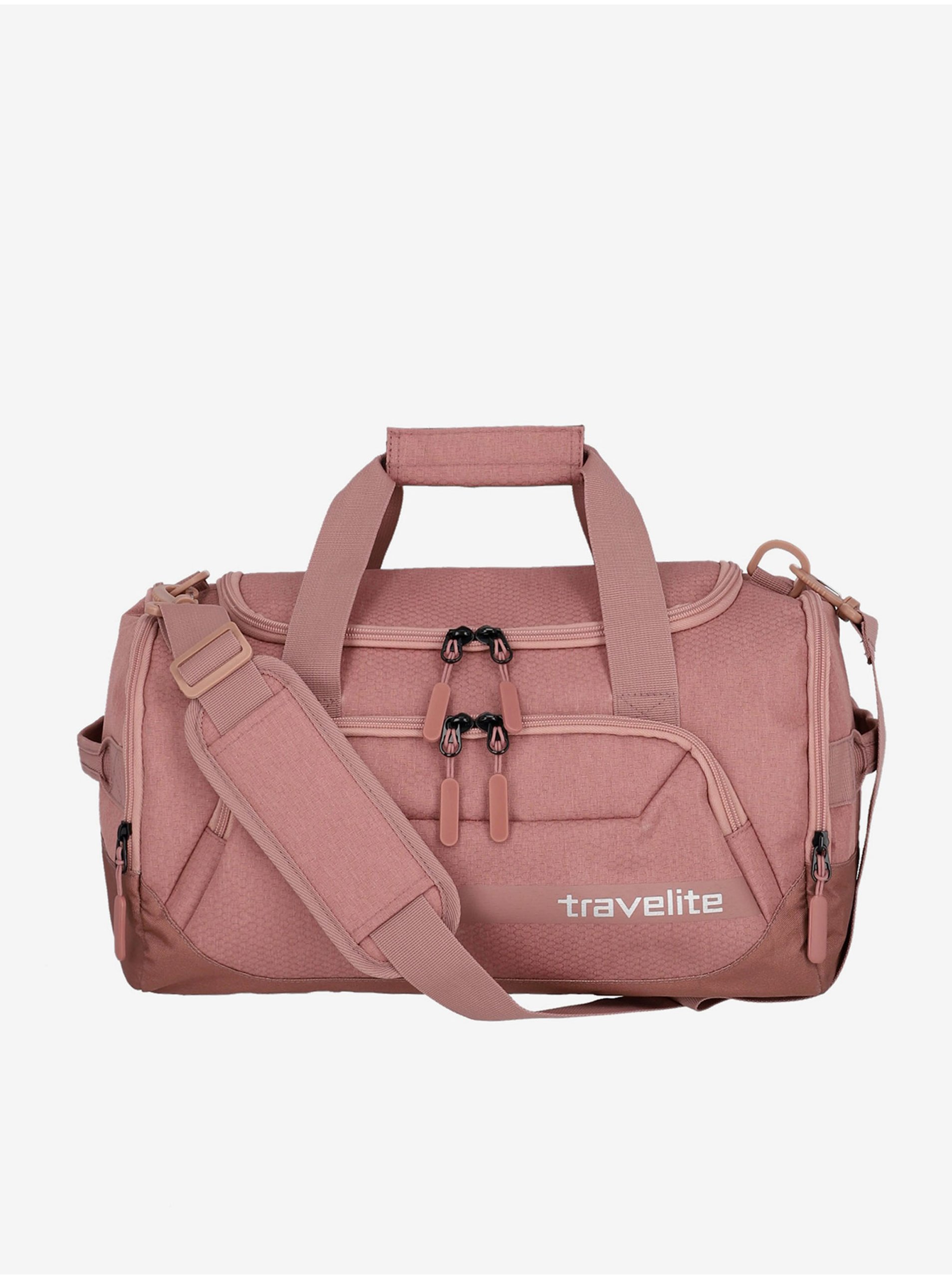 E-shop Ružová cestovná taška Travelite Kick Off Duffle S Rose
