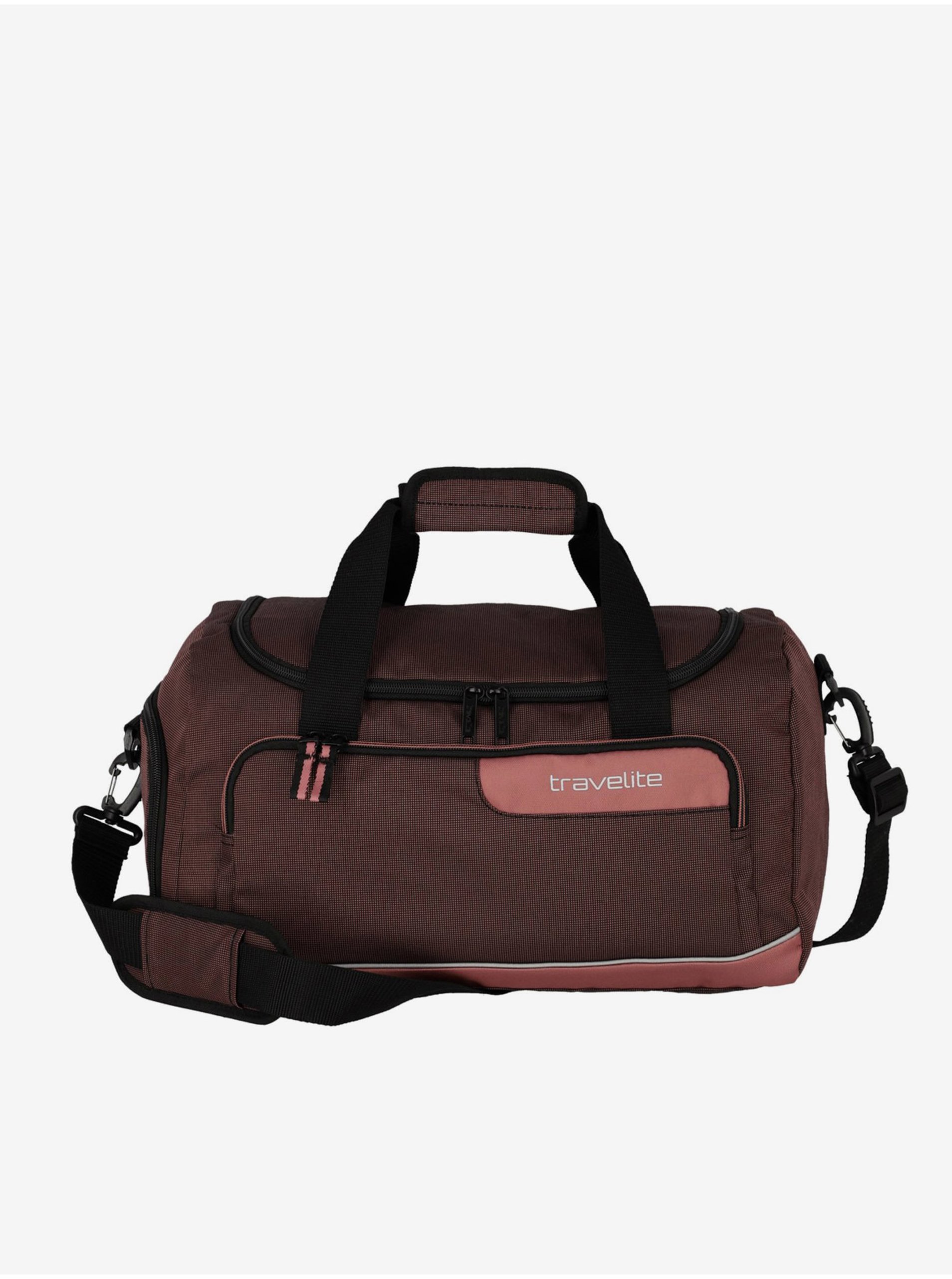 E-shop Ružovo-hnedá cestovná taška Travelite Viia Duffle