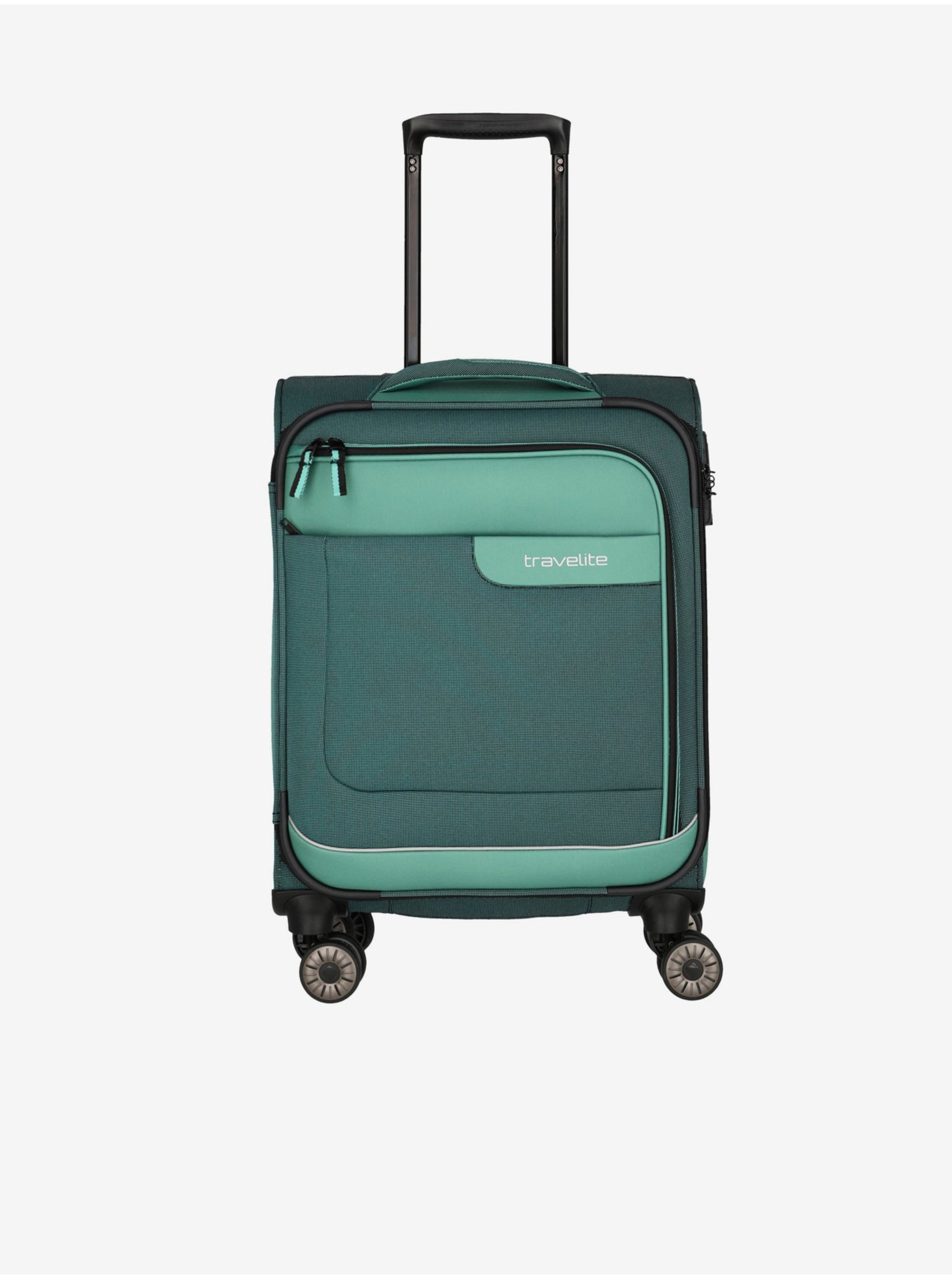 Levně Zelený cestovní kufr Travelite Viia 4w S