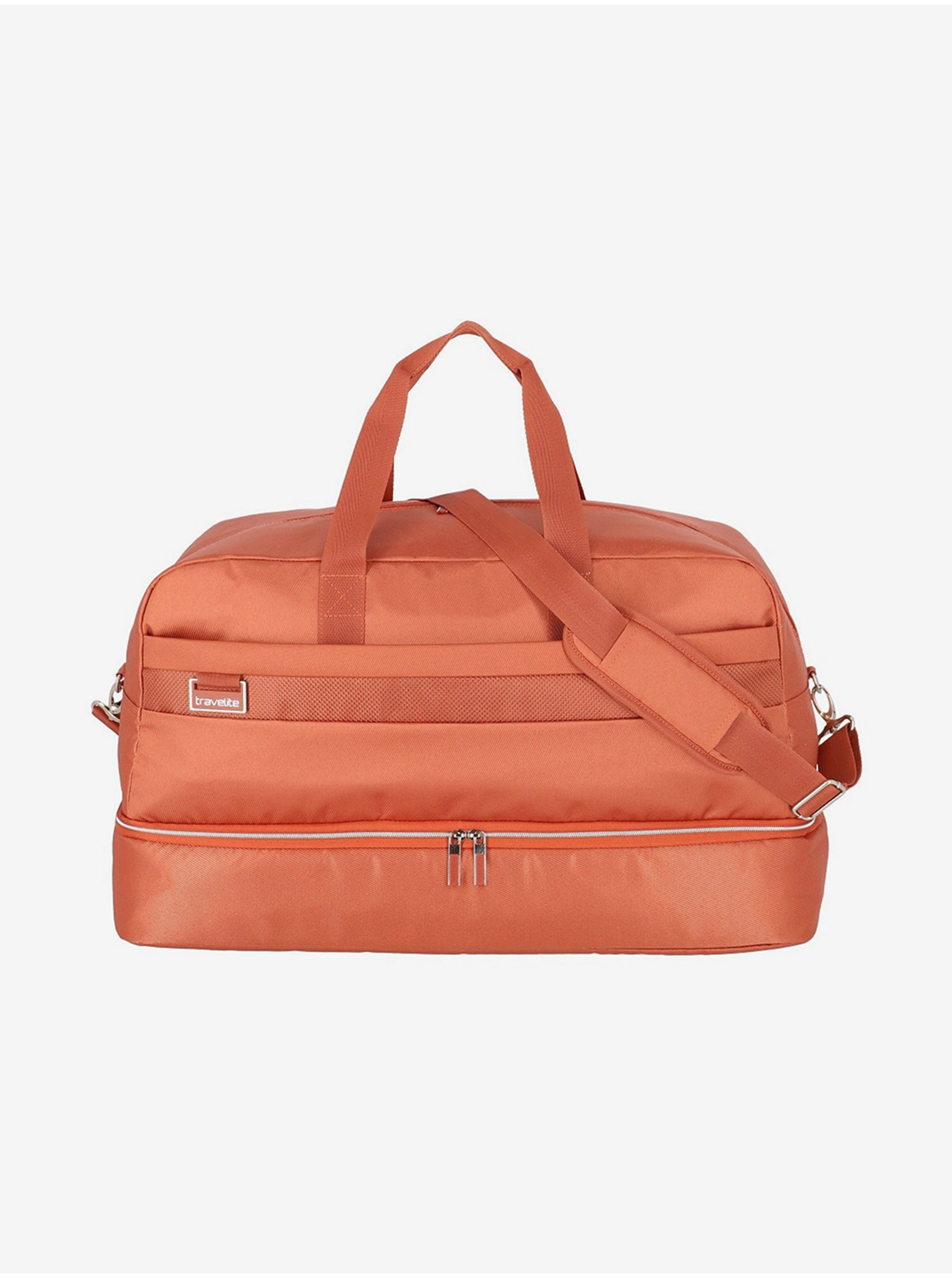 Levně Oranžová cestovní taška Travelite Miigo Weekender Copper/chutney